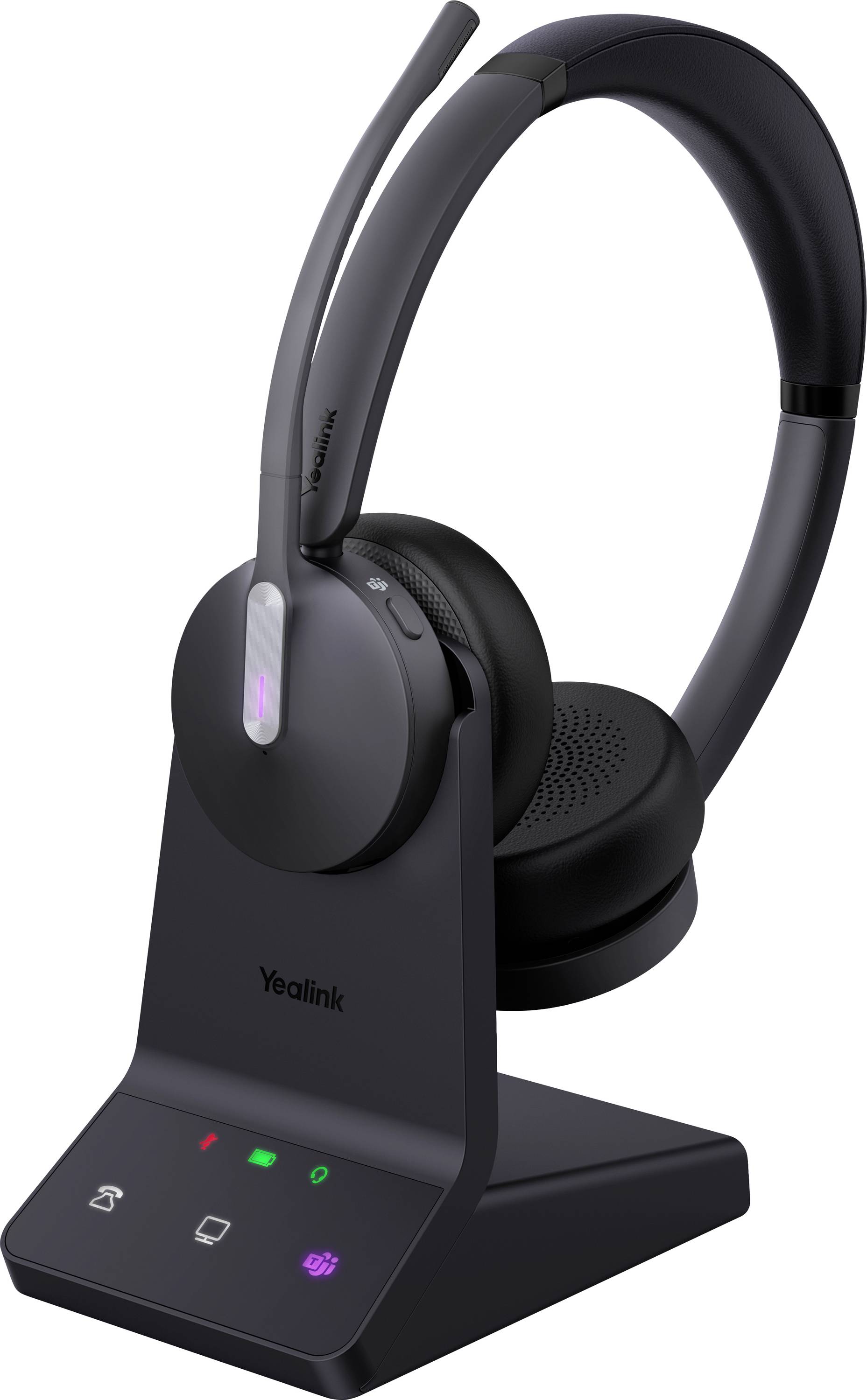 Yealink Headset WH64 Dual Teams On Ear Headset Schwarz