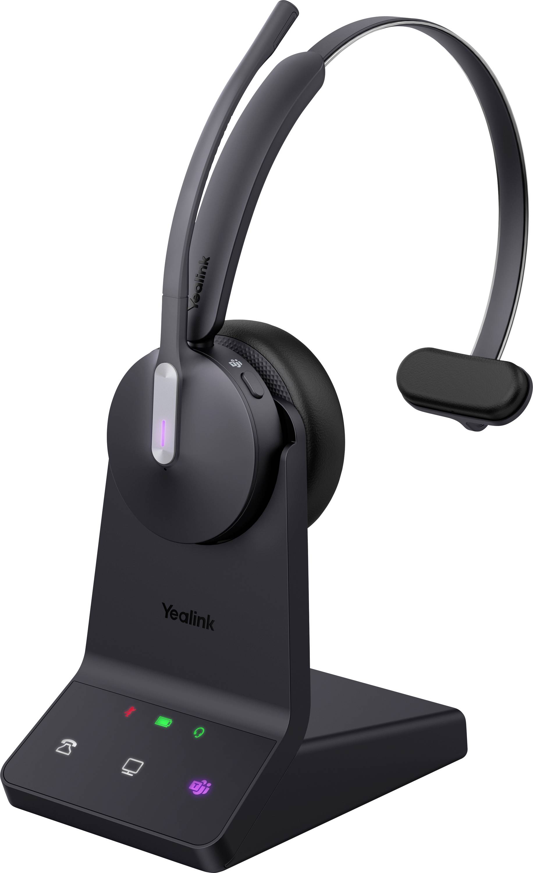 Yealink Headset WH64 Mono Teams On Ear Headset Schwarz
