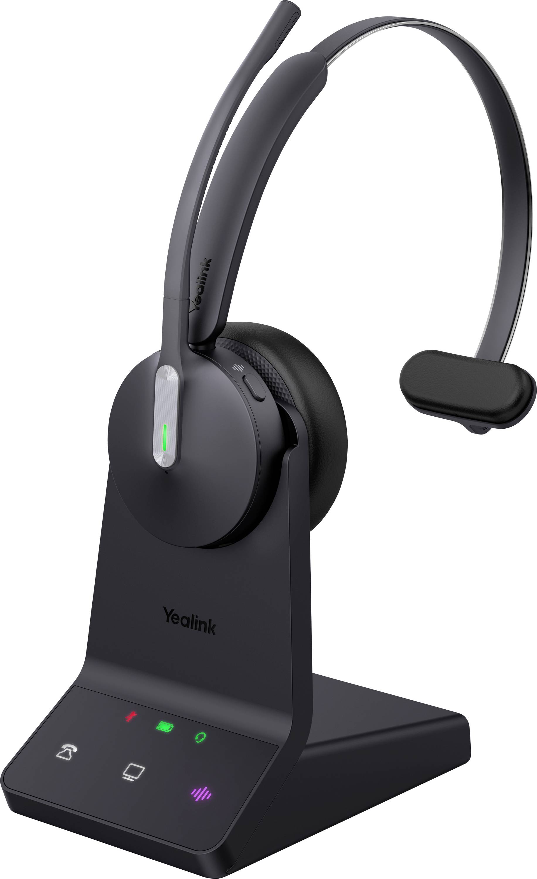 Yealink Headset WH64 Mono UC On Ear Headset Schwarz
