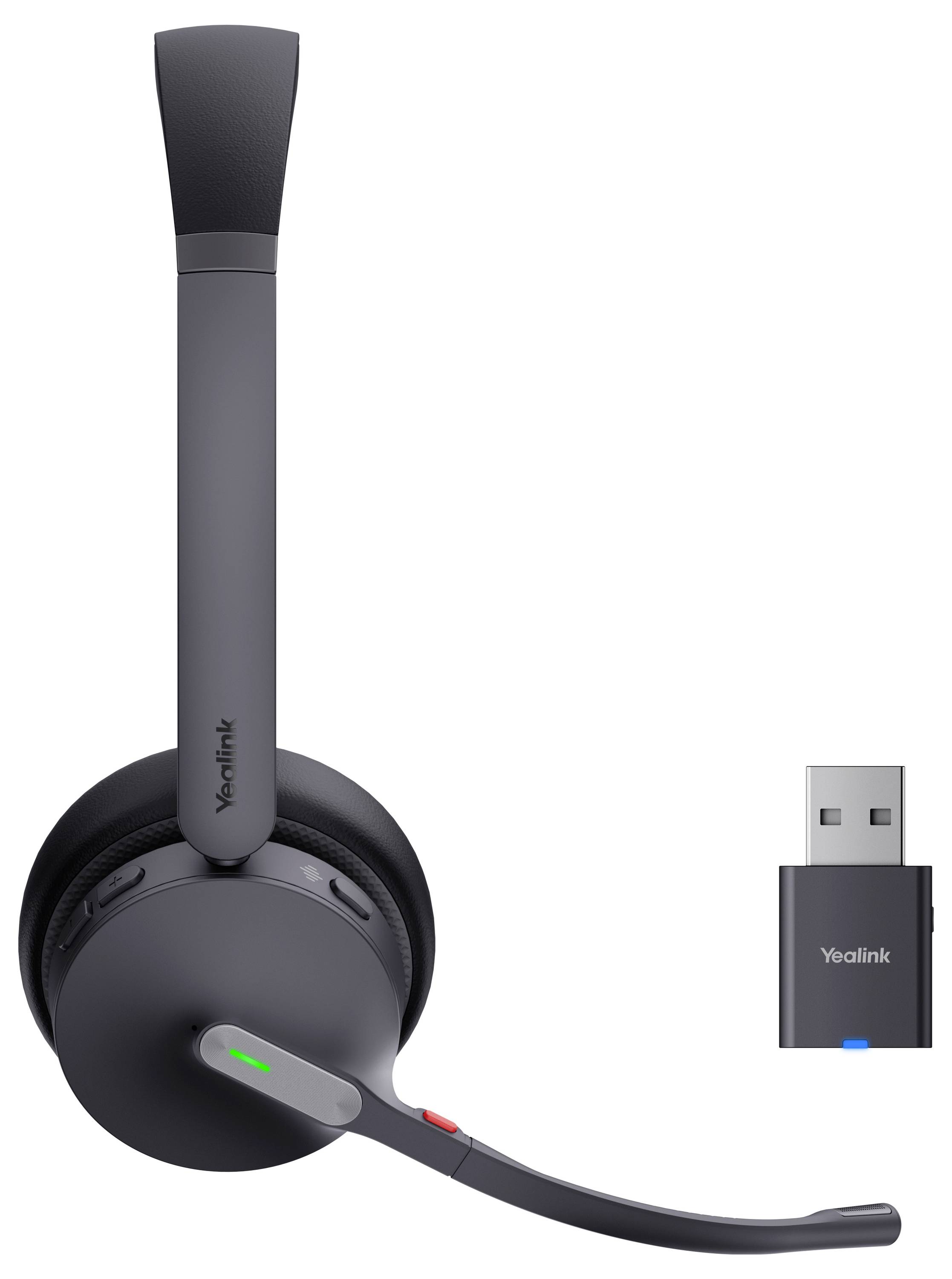 Yealink Headset WH64 Hybrid Dual UC On Ear Headset Schwarz