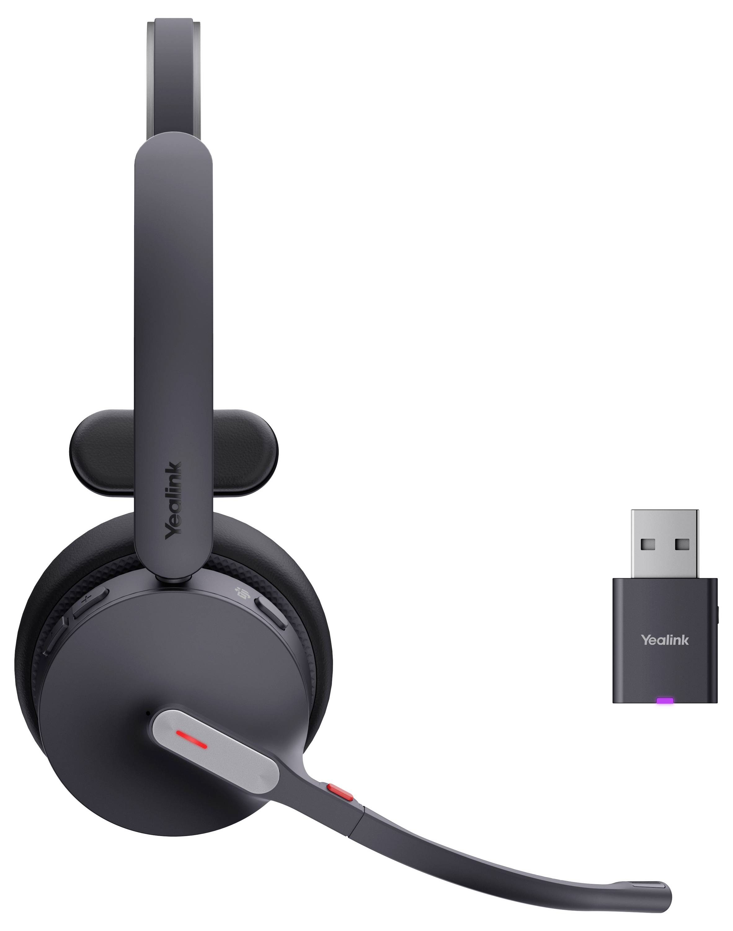 Yealink Headset WH64 Hybrid Mono Teams On Ear Headset Schwarz