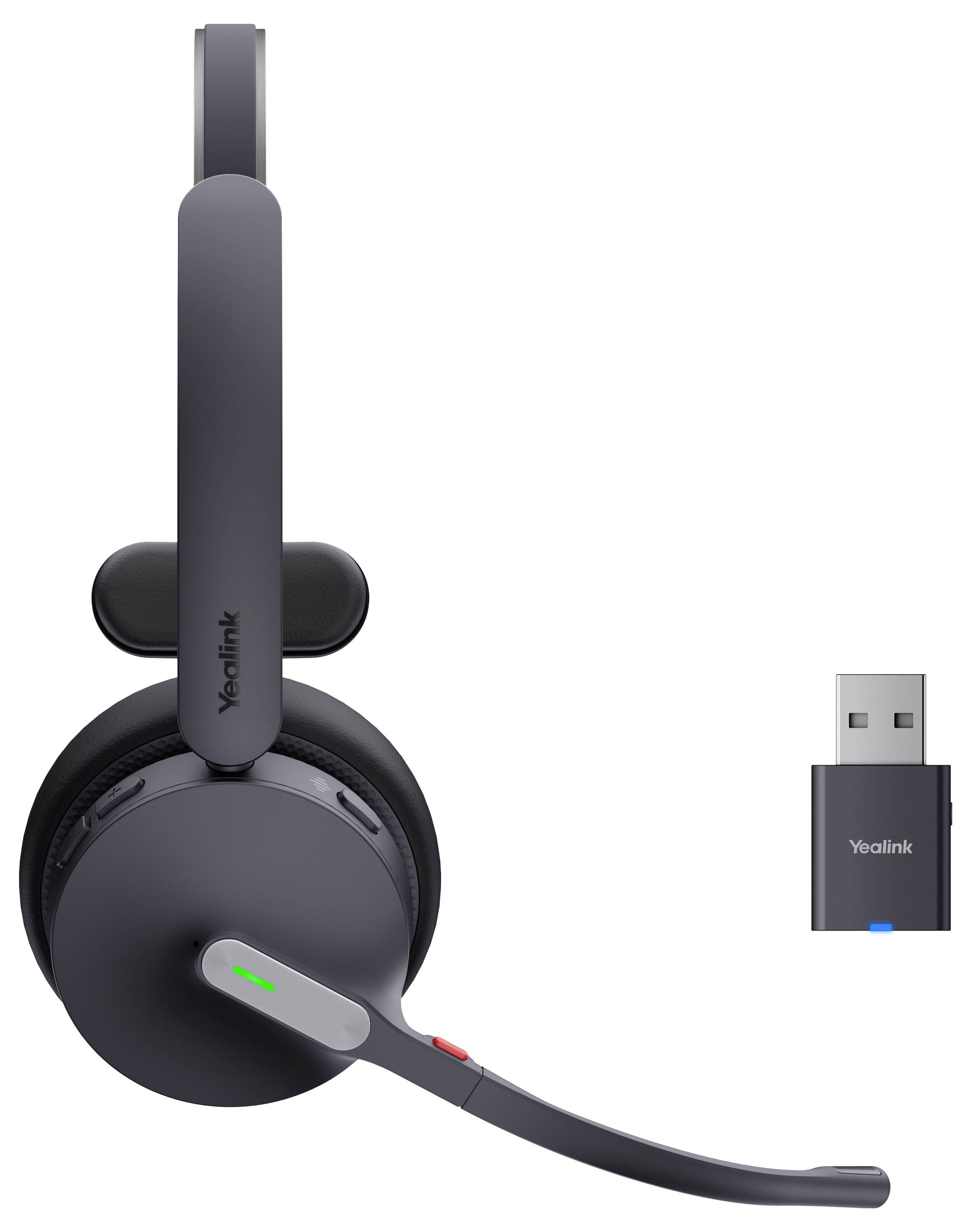 Yealink Headset WH64 Hybrid Mono UC On Ear Headset Schwarz