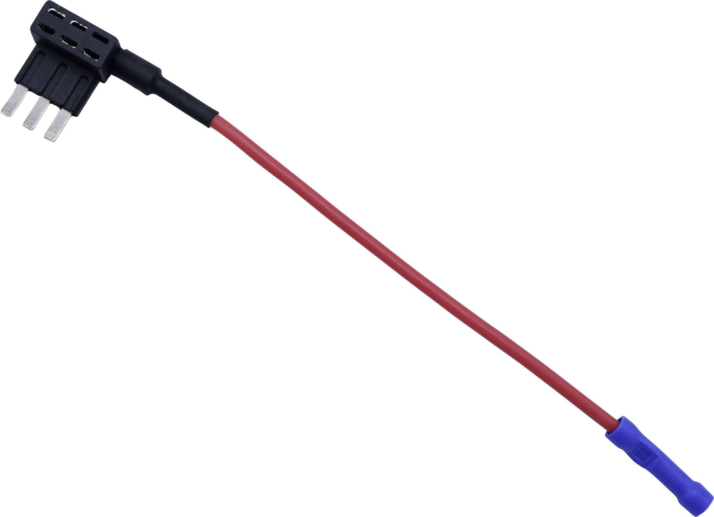 TRU COMPONENTS Flachsicherungsadapter Flachsicherung Mikro Pole 3 15A 1St.