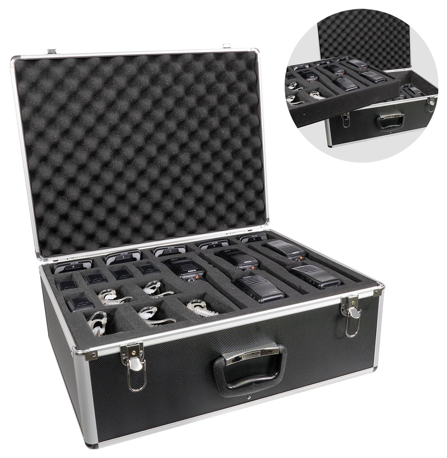 Alinco Team-Set DJ-PAX-4 + KEP-24-VK 150099 PMR-Handfunkgerät 10er Set