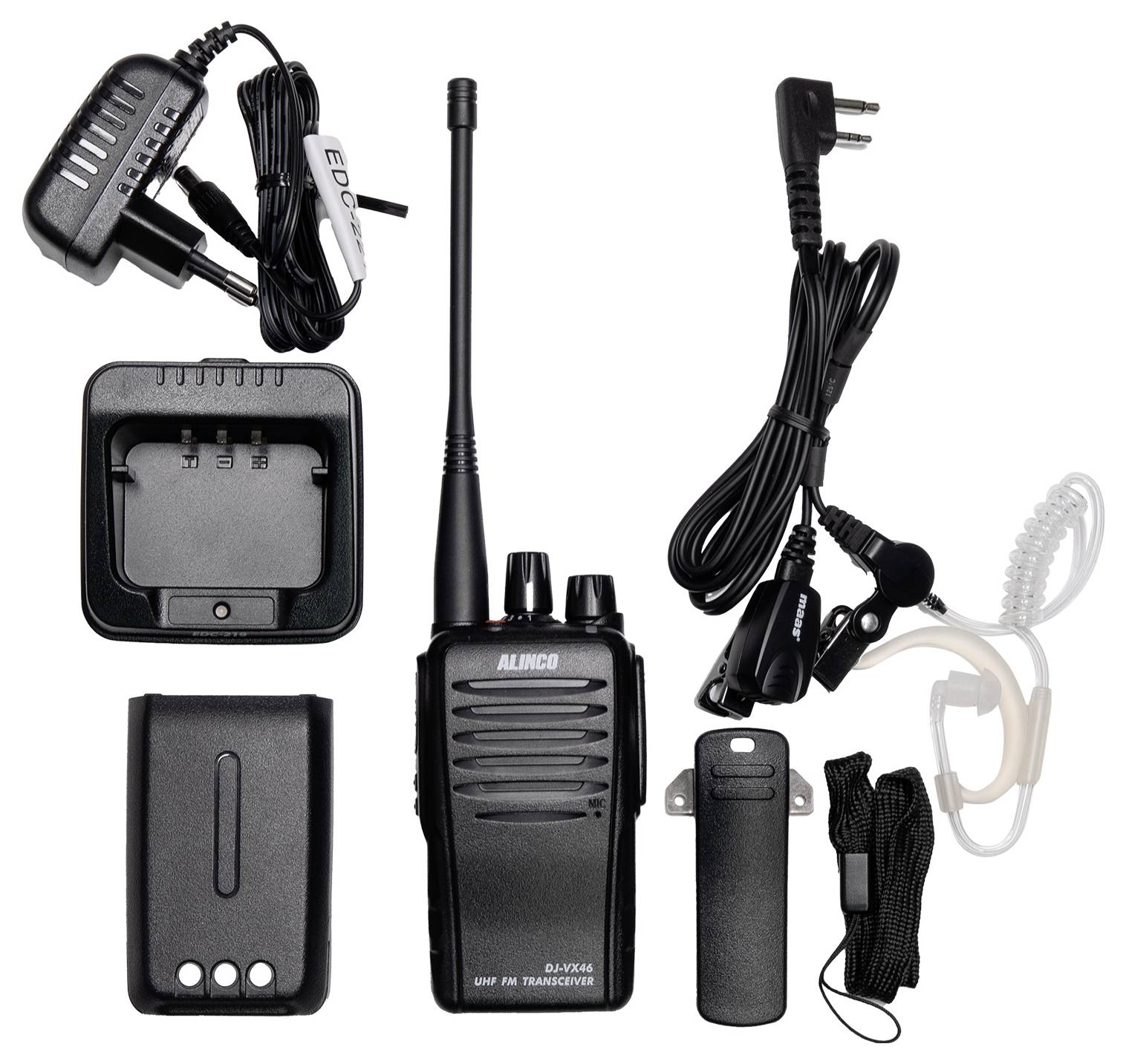 Alinco Team-Set DJ-VX-46 + KEP-24-AL 150103 PMR-Handfunkgerät 10er Set