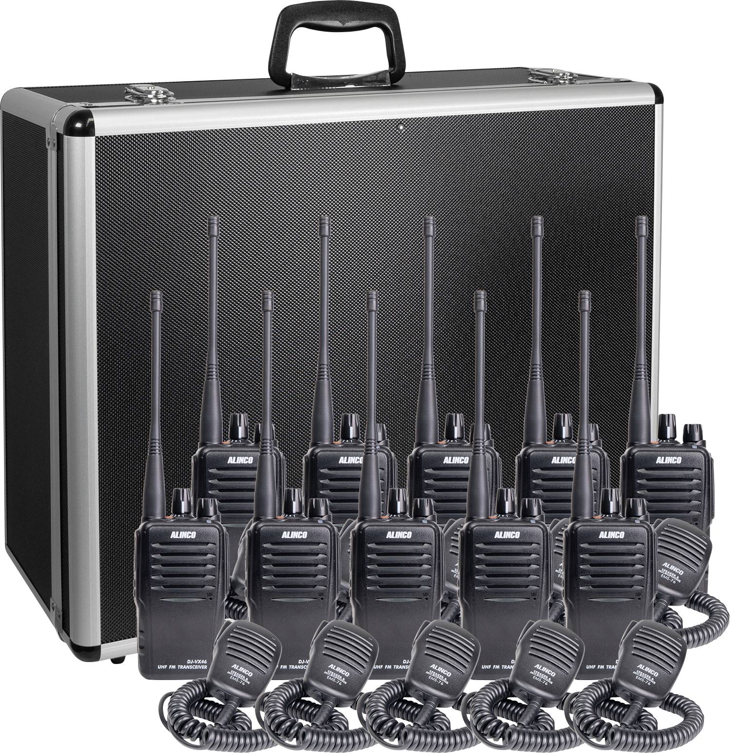 Alinco Team-Set DJ-VX-46 EMS-76 150104 PMR-Handfunkgerät 10er Set