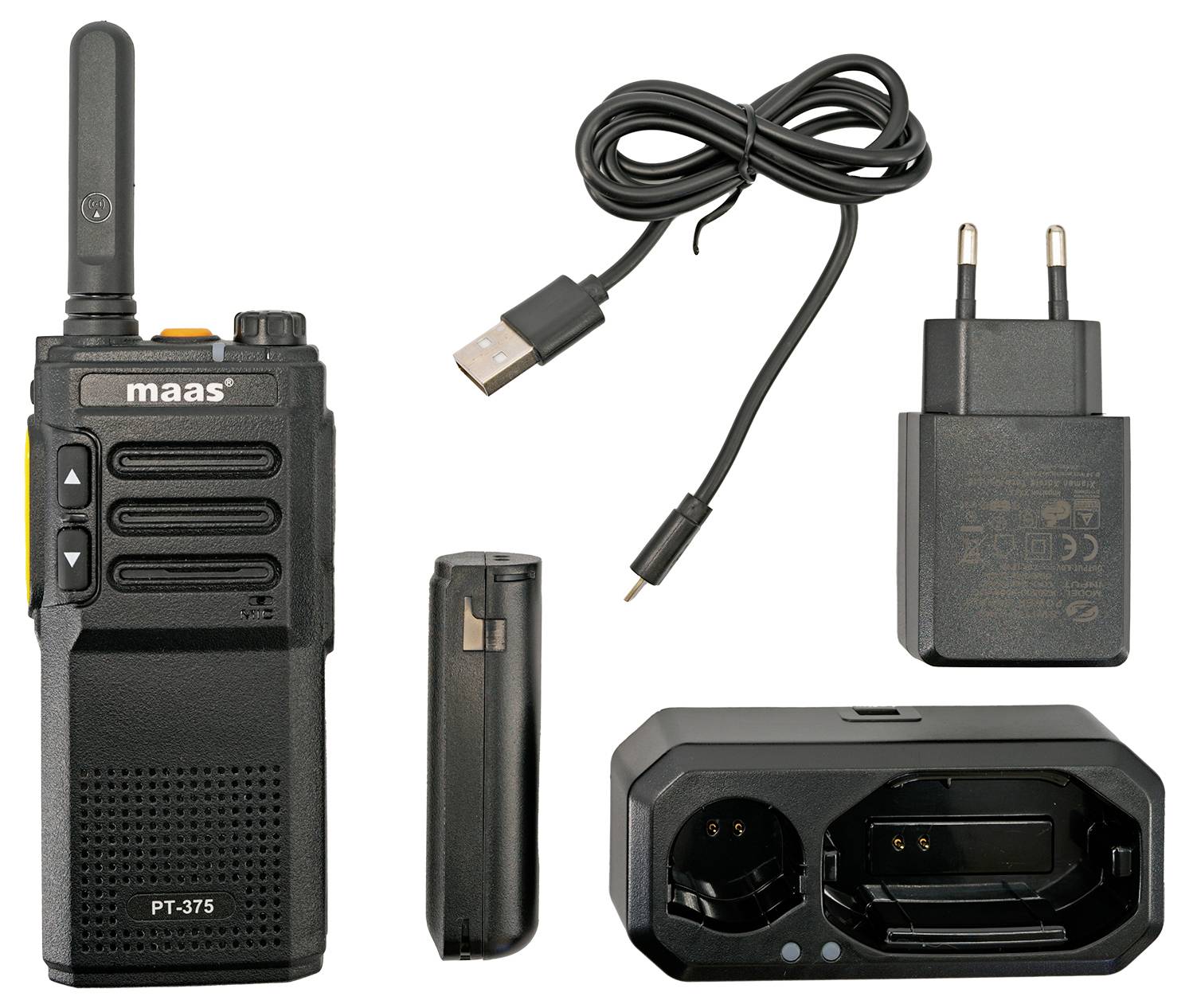 MAAS Elektronik PT-375 3702 PMR-Handfunkgerät 1er Set