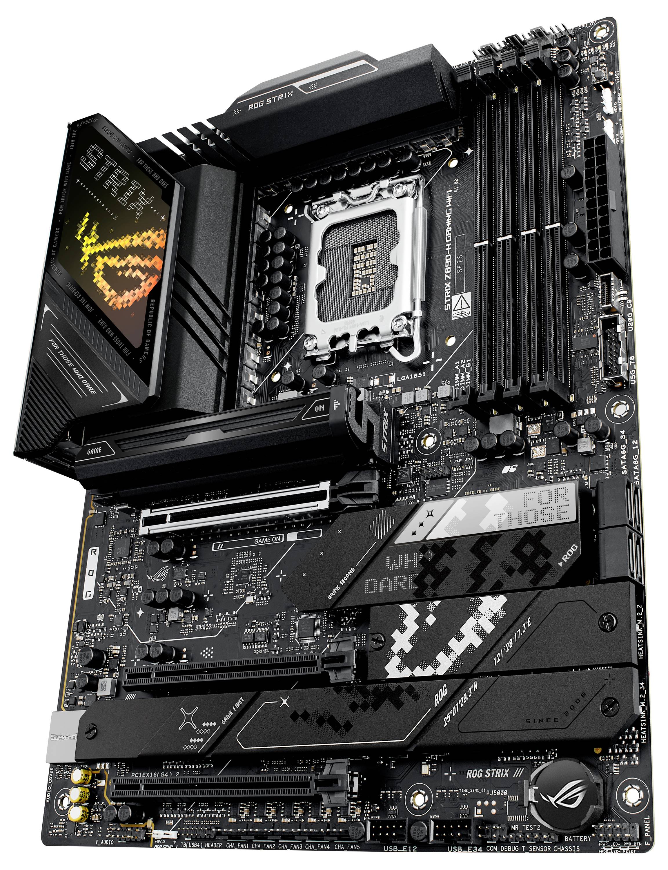 Asus MB ROG STRIX Z890-H GAMING WIFI Mainboard Sockel (PC) Intel® LGA 1851 Formfaktor (Details) ATX Mainboard-Chipsatz Intel® Z890