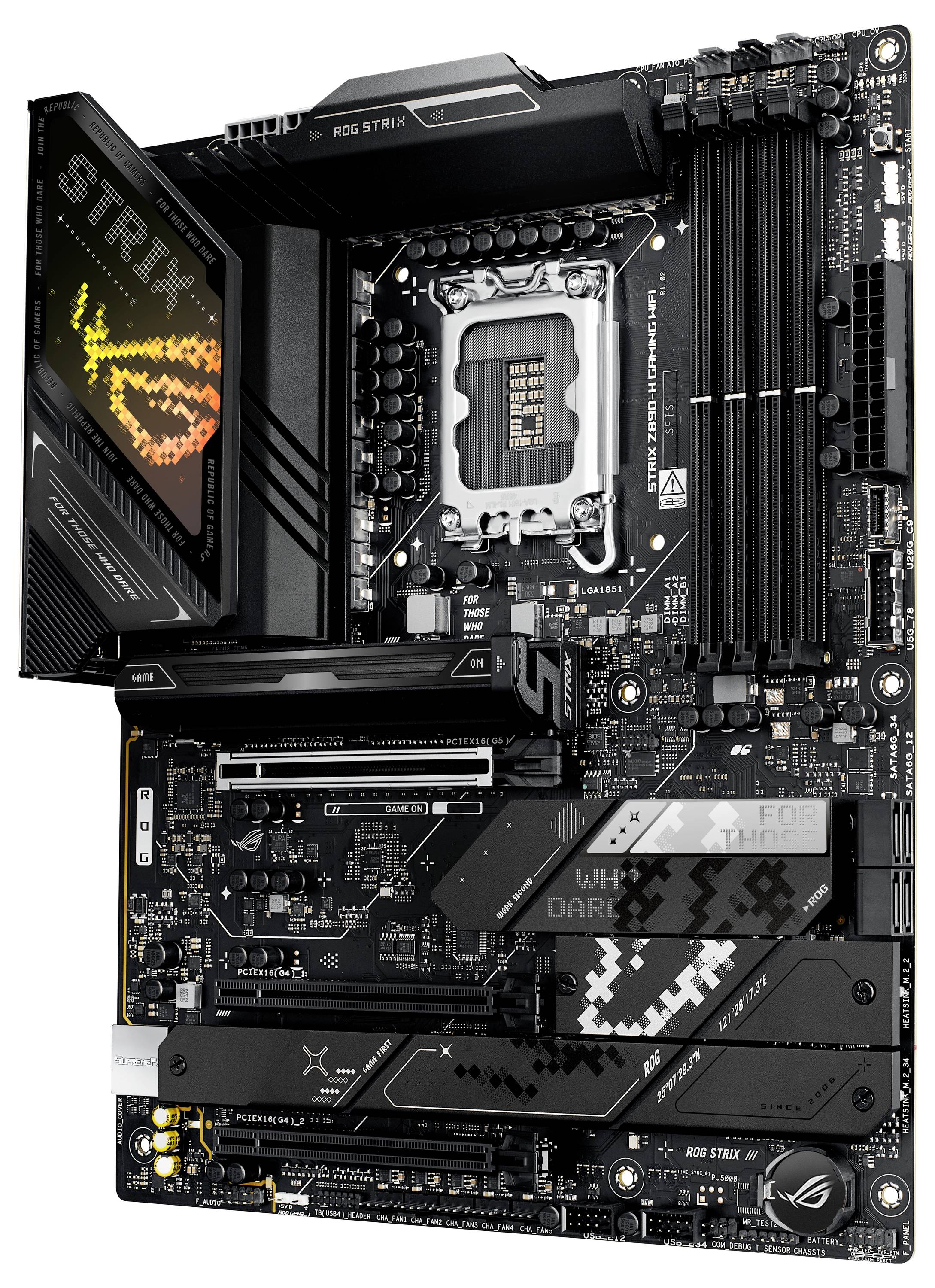 Asus MB ROG STRIX Z890-H GAMING WIFI Mainboard Sockel (PC) Intel® LGA 1851 Formfaktor (Details) ATX Mainboard-Chipsatz Intel® Z890