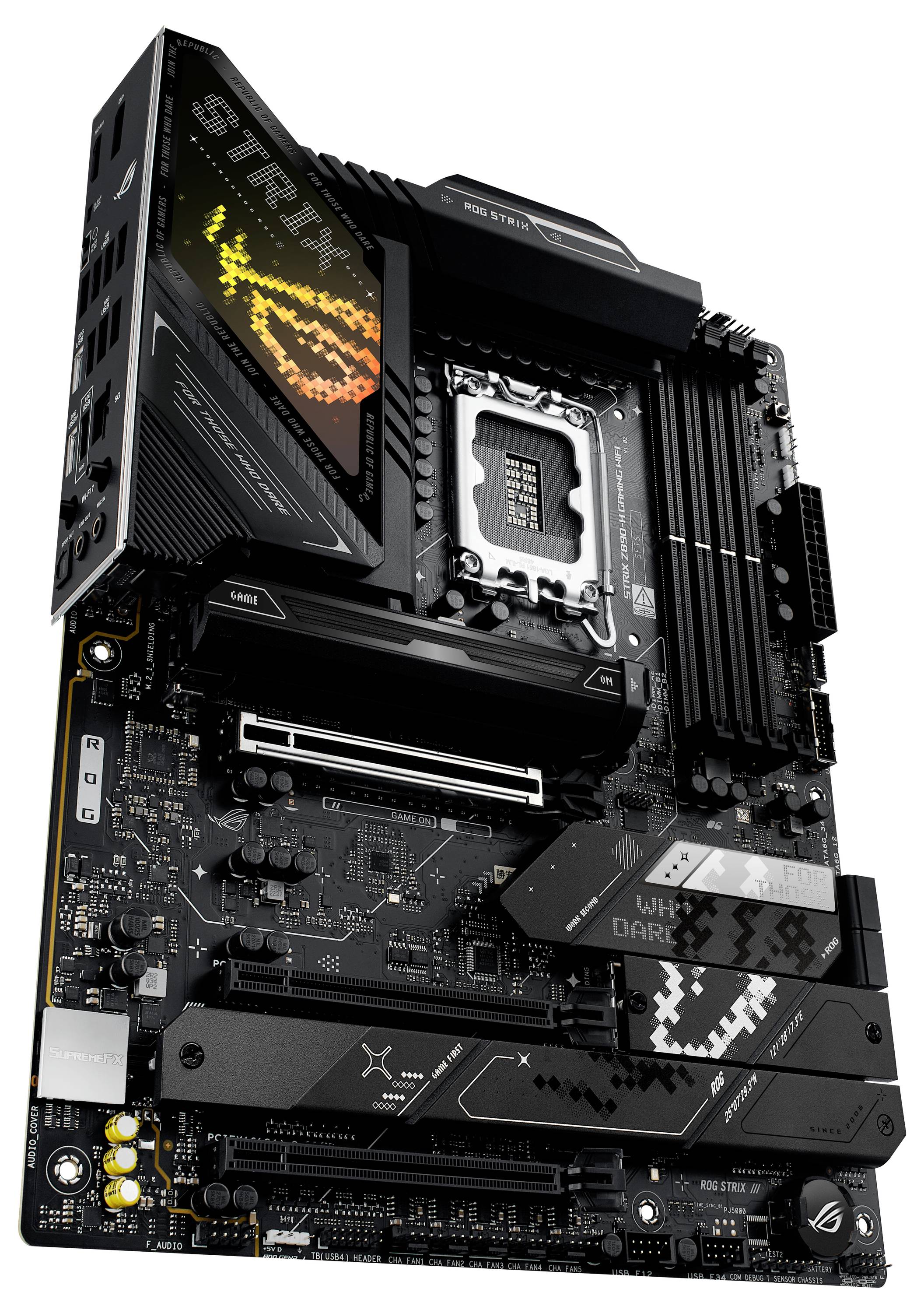 Asus MB ROG STRIX Z890-H GAMING WIFI Mainboard Sockel (PC) Intel® LGA 1851 Formfaktor (Details) ATX Mainboard-Chipsatz Intel® Z890