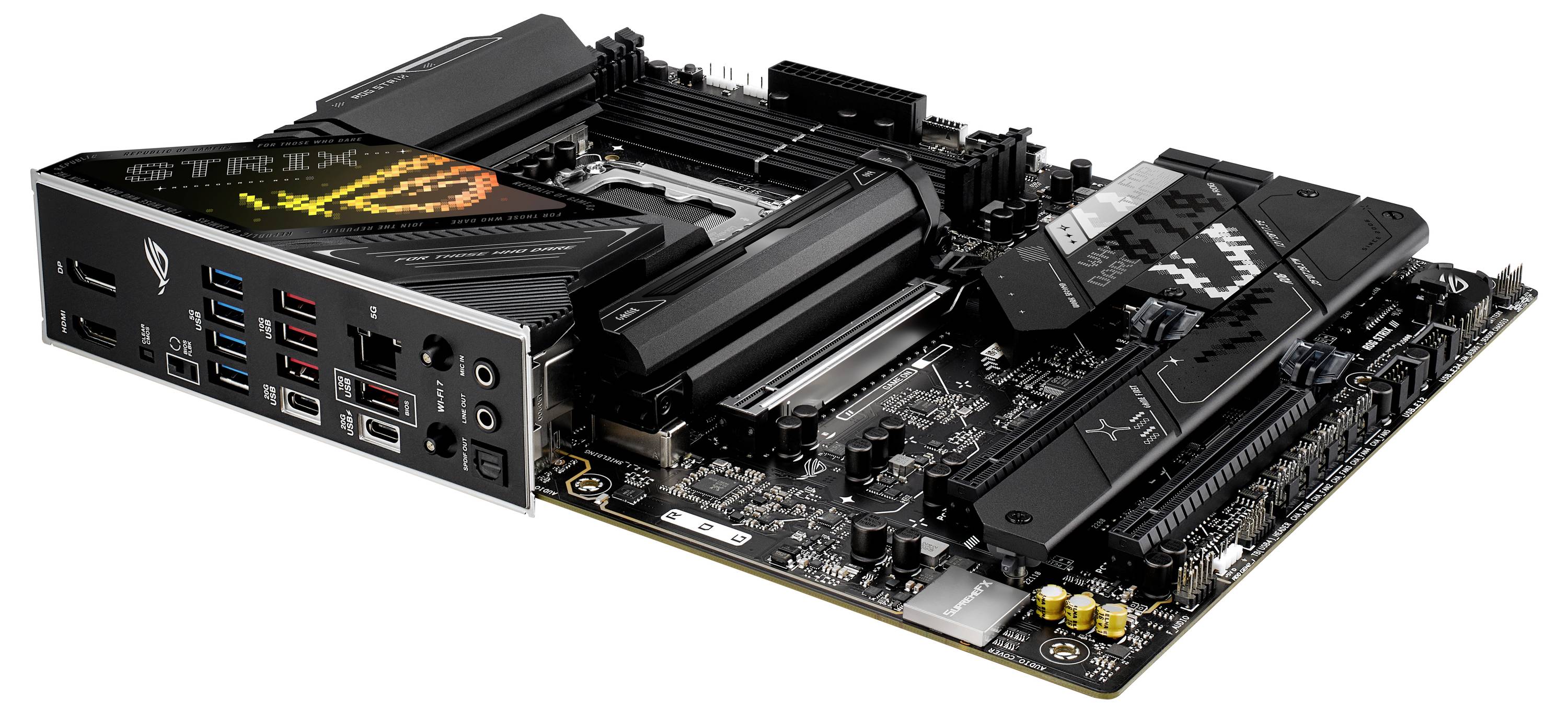 Asus MB ROG STRIX Z890-H GAMING WIFI Mainboard Sockel (PC) Intel® LGA 1851 Formfaktor (Details) ATX Mainboard-Chipsatz Intel® Z890