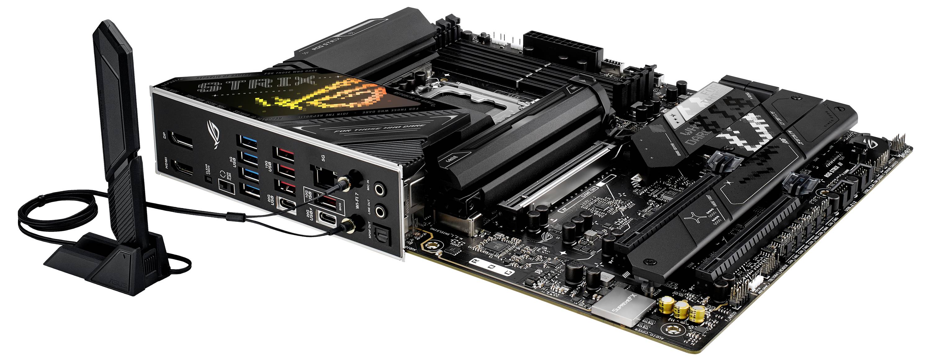 Asus MB ROG STRIX Z890-H GAMING WIFI Mainboard Sockel (PC) Intel® LGA 1851 Formfaktor (Details) ATX Mainboard-Chipsatz Intel® Z890