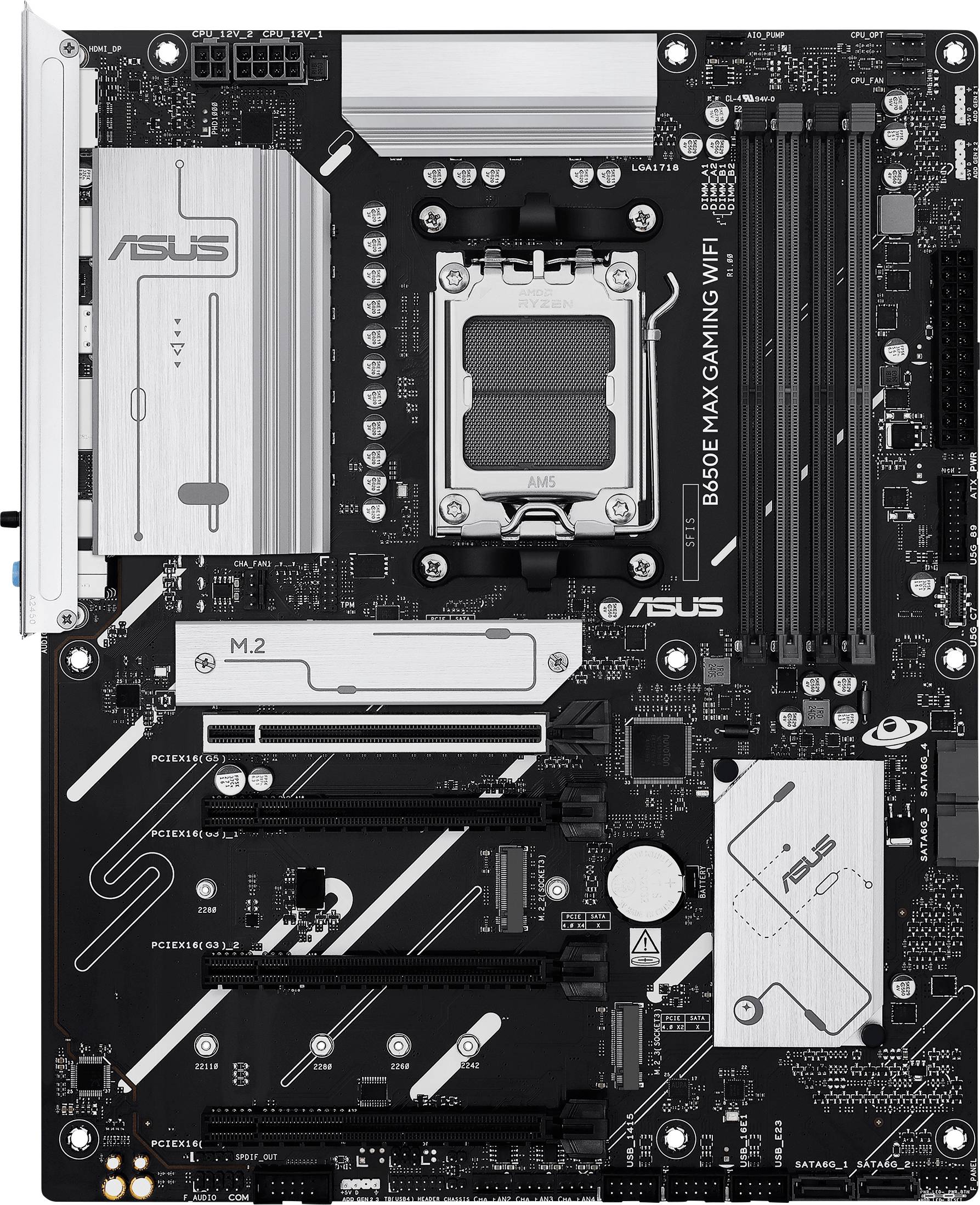 Asus MB PRIME B850-PLUS WIFI Mainboard Sockel (PC) AMD® AM5 Formfaktor (Details) ATX Mainboard-Chipsatz AMD® B850