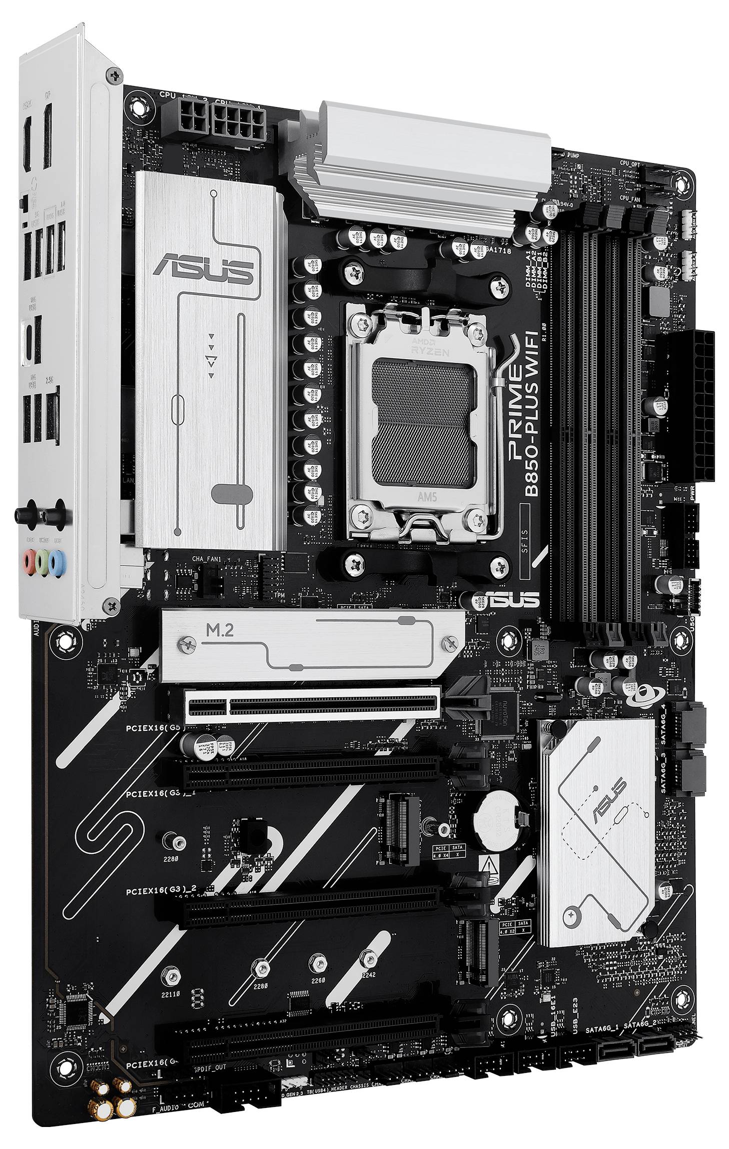 Asus MB PRIME B850-PLUS WIFI Mainboard Sockel (PC) AMD® AM5 Formfaktor (Details) ATX Mainboard-Chipsatz AMD® B850
