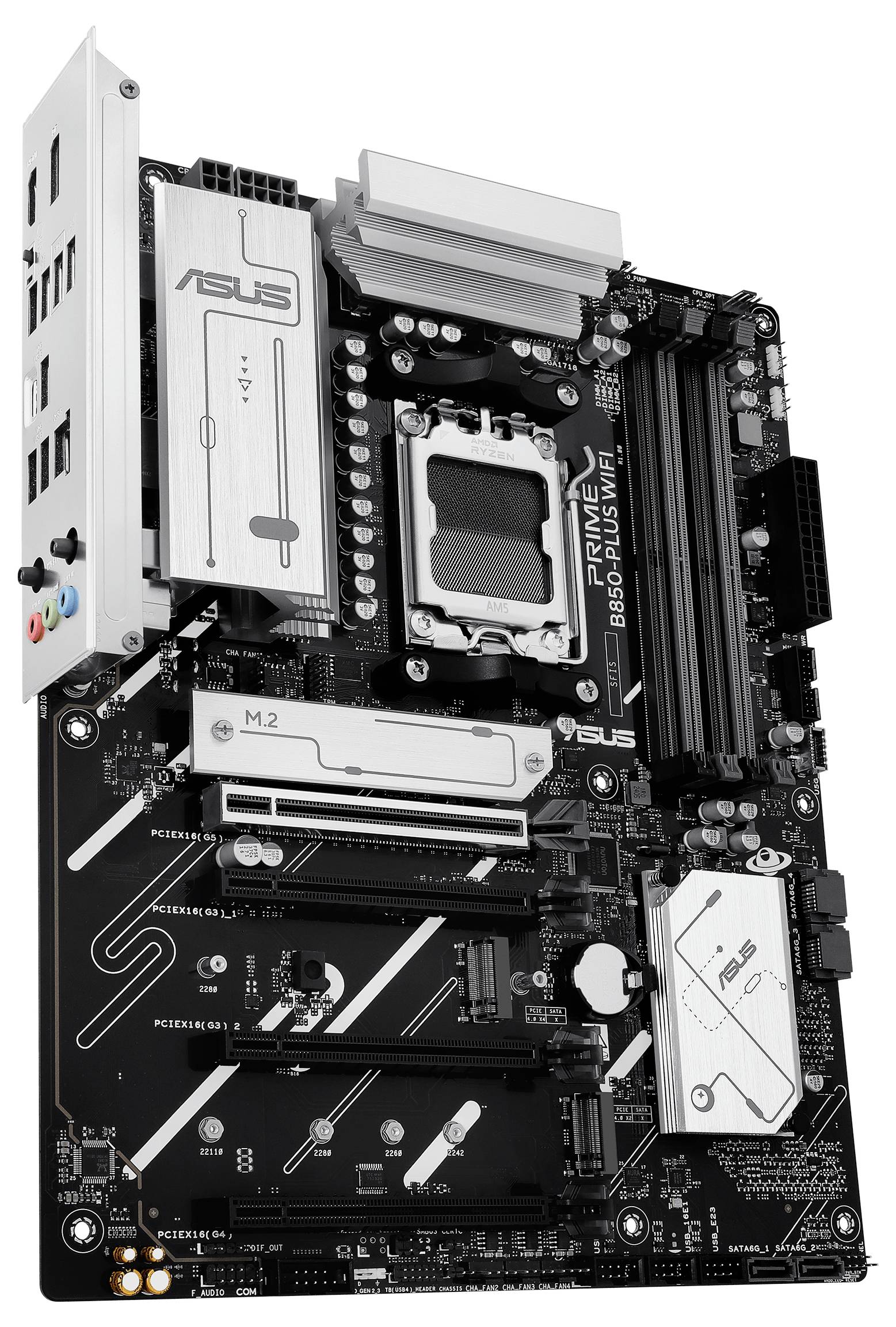 Asus MB PRIME B850-PLUS WIFI Mainboard Sockel (PC) AMD® AM5 Formfaktor (Details) ATX Mainboard-Chipsatz AMD® B850