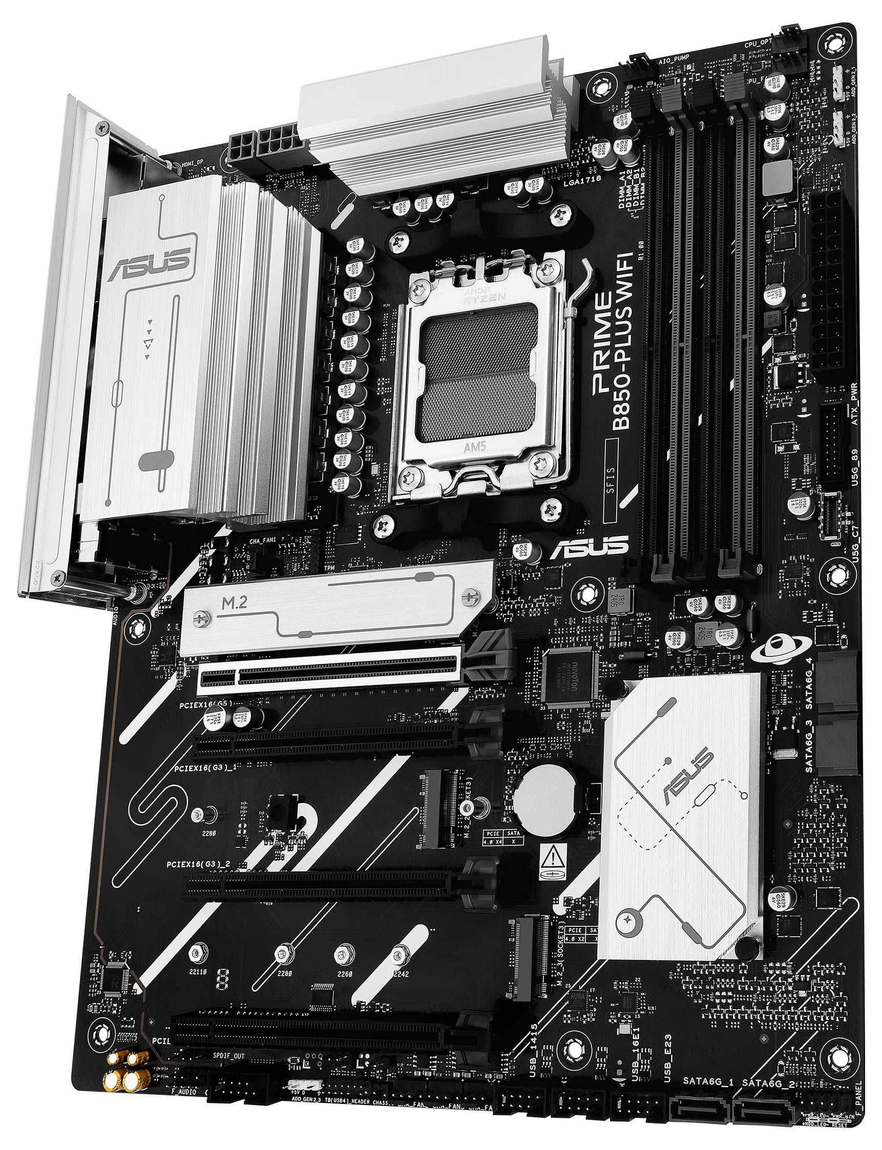Asus MB PRIME B850-PLUS WIFI Mainboard Sockel (PC) AMD® AM5 Formfaktor (Details) ATX Mainboard-Chipsatz AMD® B850