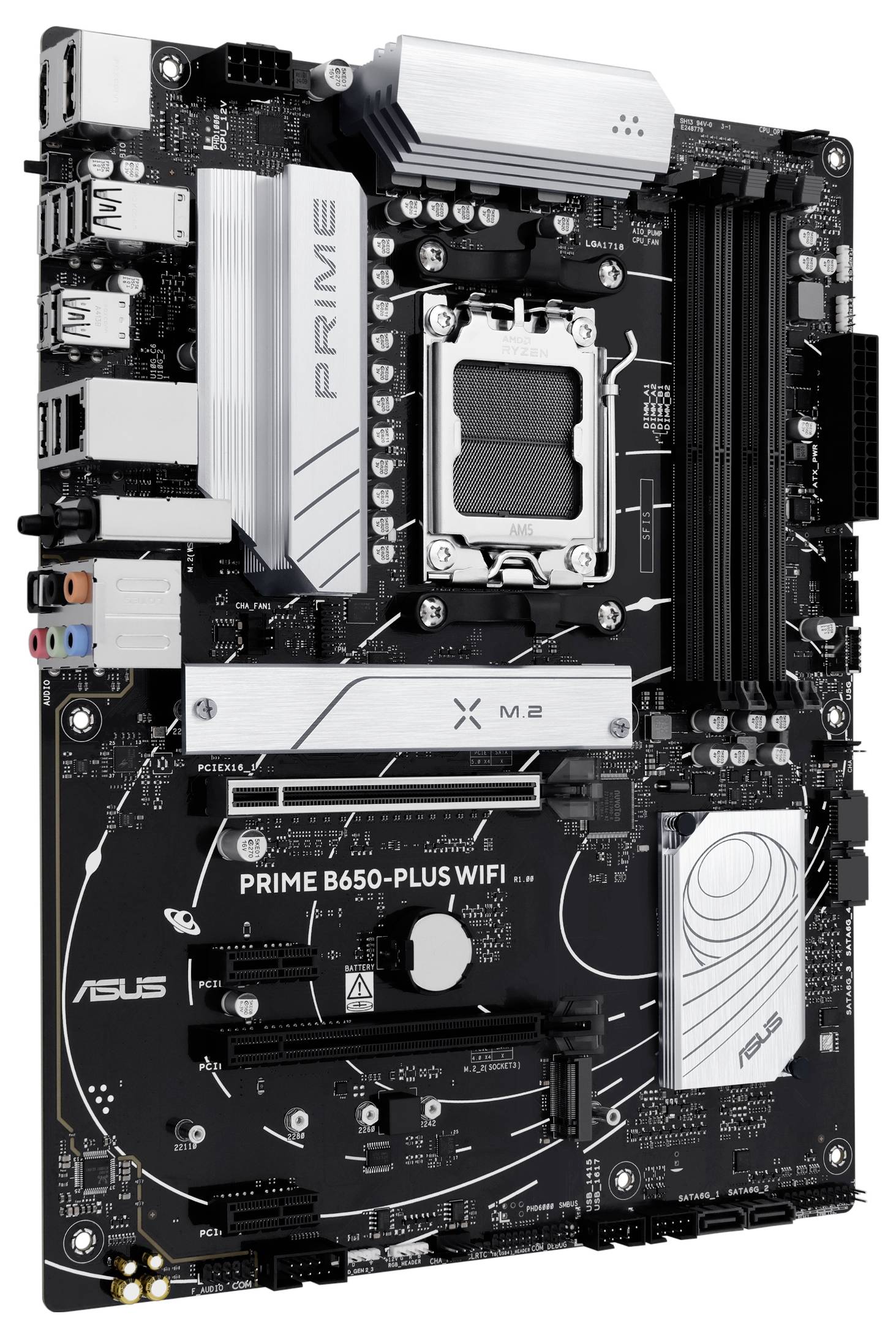 Asus MB PRIME B650-PLUS WIFI Mainboard Sockel (PC) AMD® AM5 Formfaktor (Details) ATX Mainboard-Chipsatz AMD® B650