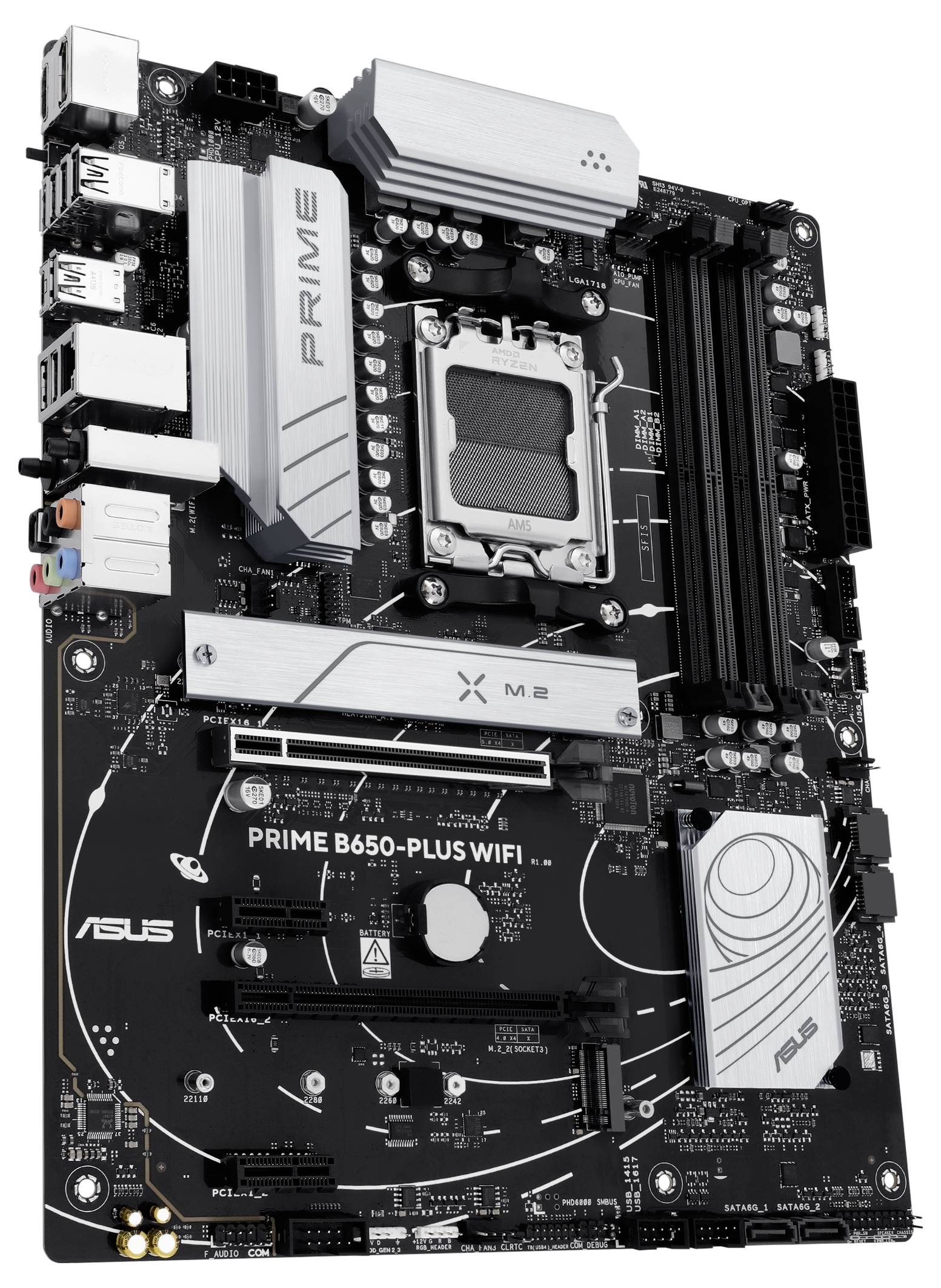 Asus MB PRIME B650-PLUS WIFI Mainboard Sockel (PC) AMD® AM5 Formfaktor (Details) ATX Mainboard-Chipsatz AMD® B650