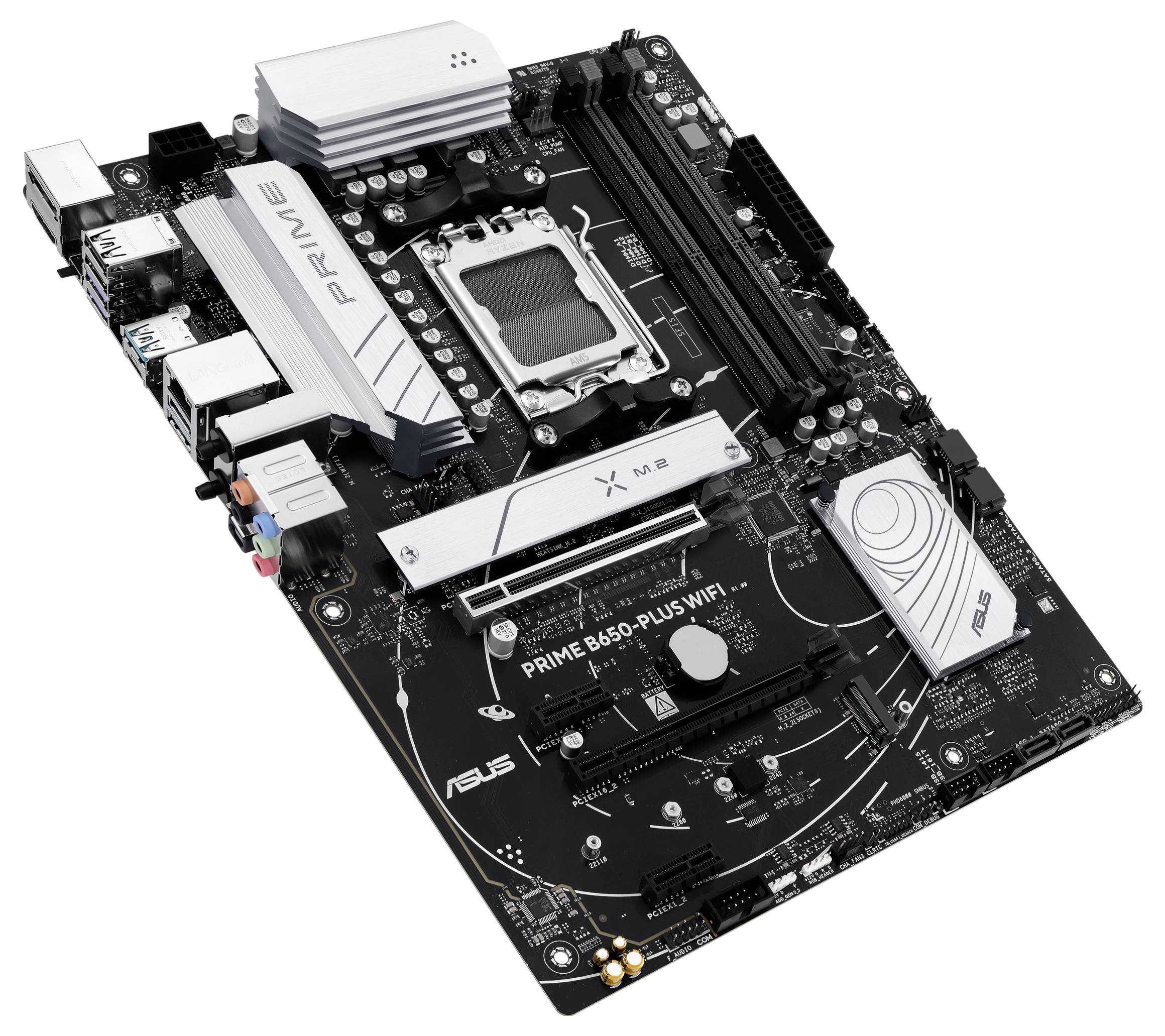 Asus MB PRIME B650-PLUS WIFI Mainboard Sockel (PC) AMD® AM5 Formfaktor (Details) ATX Mainboard-Chipsatz AMD® B650