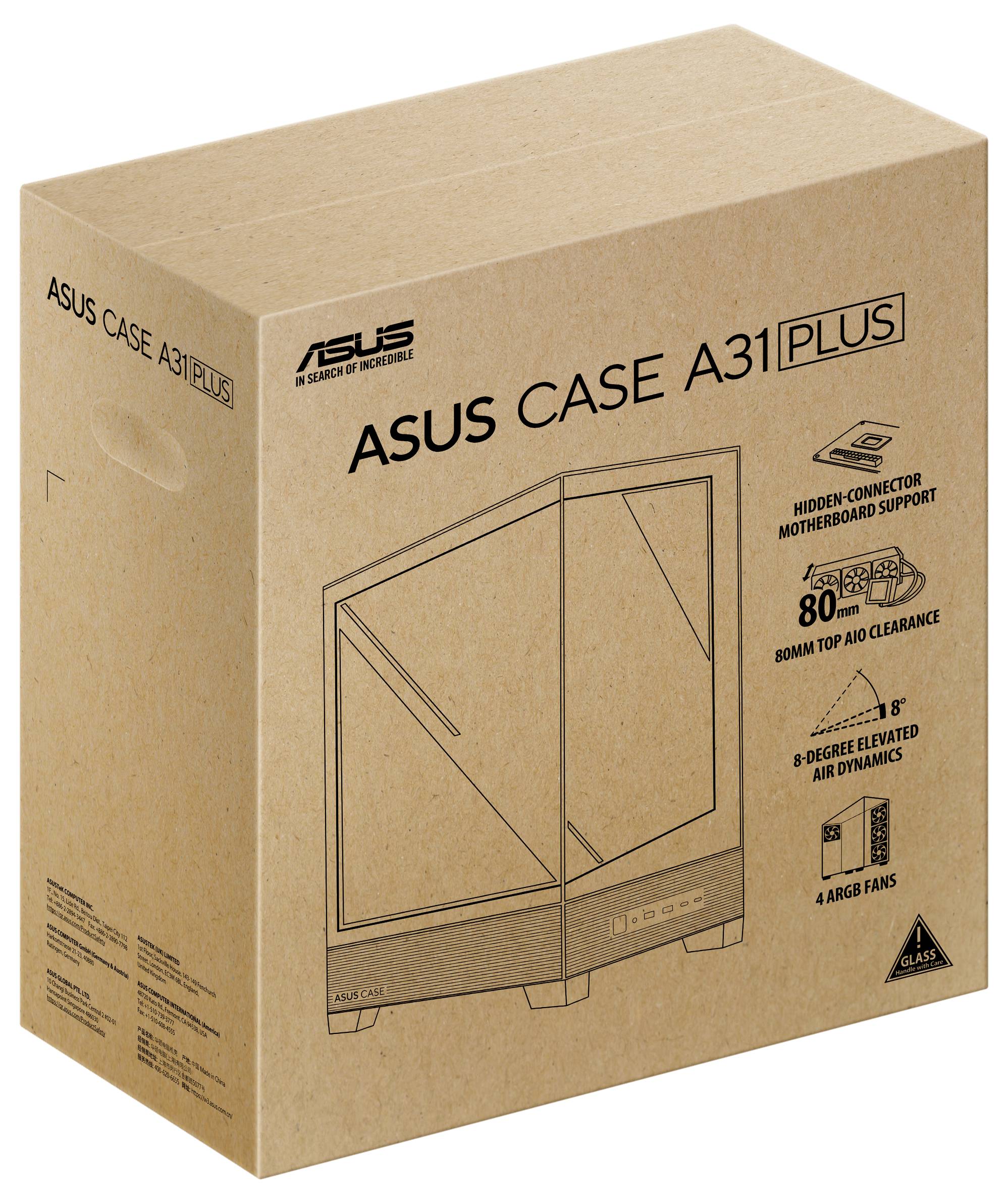 Asus 90DC00R0-B19000 Midi-Tower PC-Gehäuse Schwarz