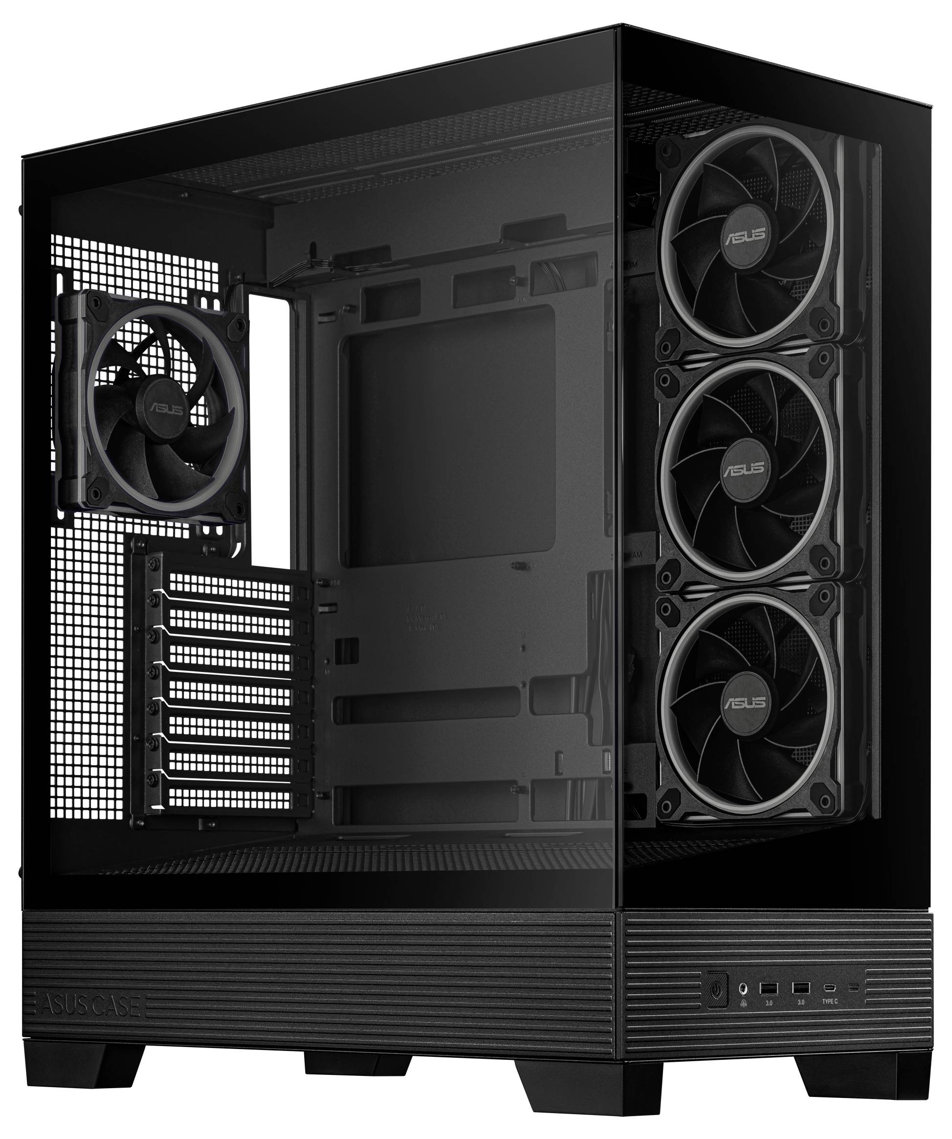 Asus 90DC00R0-B19000 Midi-Tower PC-Gehäuse Schwarz
