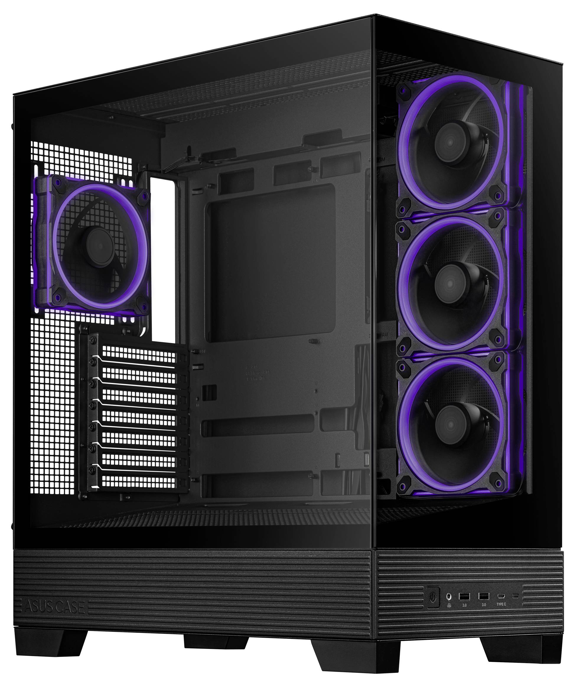 Asus 90DC00R0-B19000 Midi-Tower PC-Gehäuse Schwarz