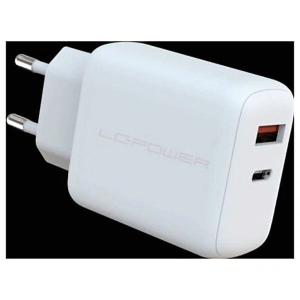 LC Power LC-GAN-45 USB Ladegerät 45W 1x USB-C®, 1x USB-A USB PD 3.0 Weiß Innenbereich GaN, Schnellladegerät, USB Power Delivery LC Power LC-GAN-45 USB Ladegerät 45W 1x USB-C®, 1x USB-A USB PD 3.0 Weiß Innenbereich GaN, Schnellladegerät, USB Power Delivery