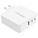 LC Power LC-GAN-100 USB Ladegerät 100W 2x USB-C®, 1x USB-A USB PD 3.0 Weiß Innenbereich GaN, Schnellladegerät, USB Power Delivery LC Power LC-GAN-100 USB Ladegerät 100W 2x USB-C®, 1x USB-A USB PD 3.0 Weiß Innenbereich GaN, Schnellladegerät, USB Power Delivery