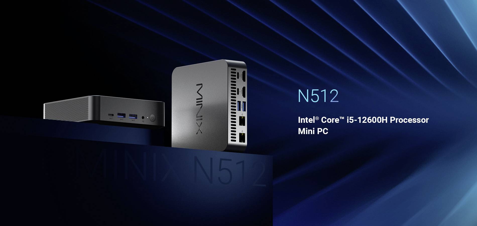 Minix Mini PC Intel® Core™ i5 12600H 4.5GHz 16GB RAM 512GB SSD Intel Iris® Xe Graphics Win 11 Pro NGC N512