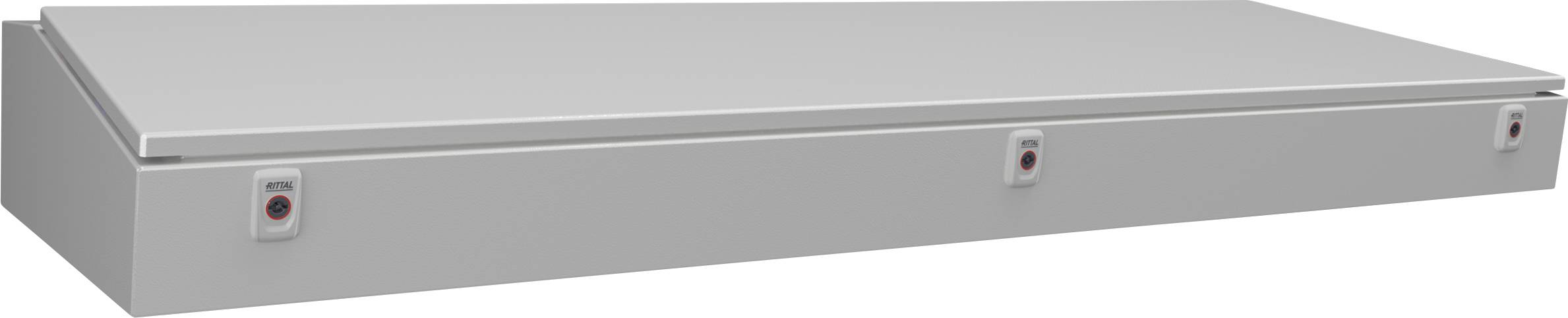 Rittal CX 6713.000 Pult-Gehäuse Mittelteil (B x H) 1600mm x 200mm Stahlblech Grau (RAL 7035) 1St.