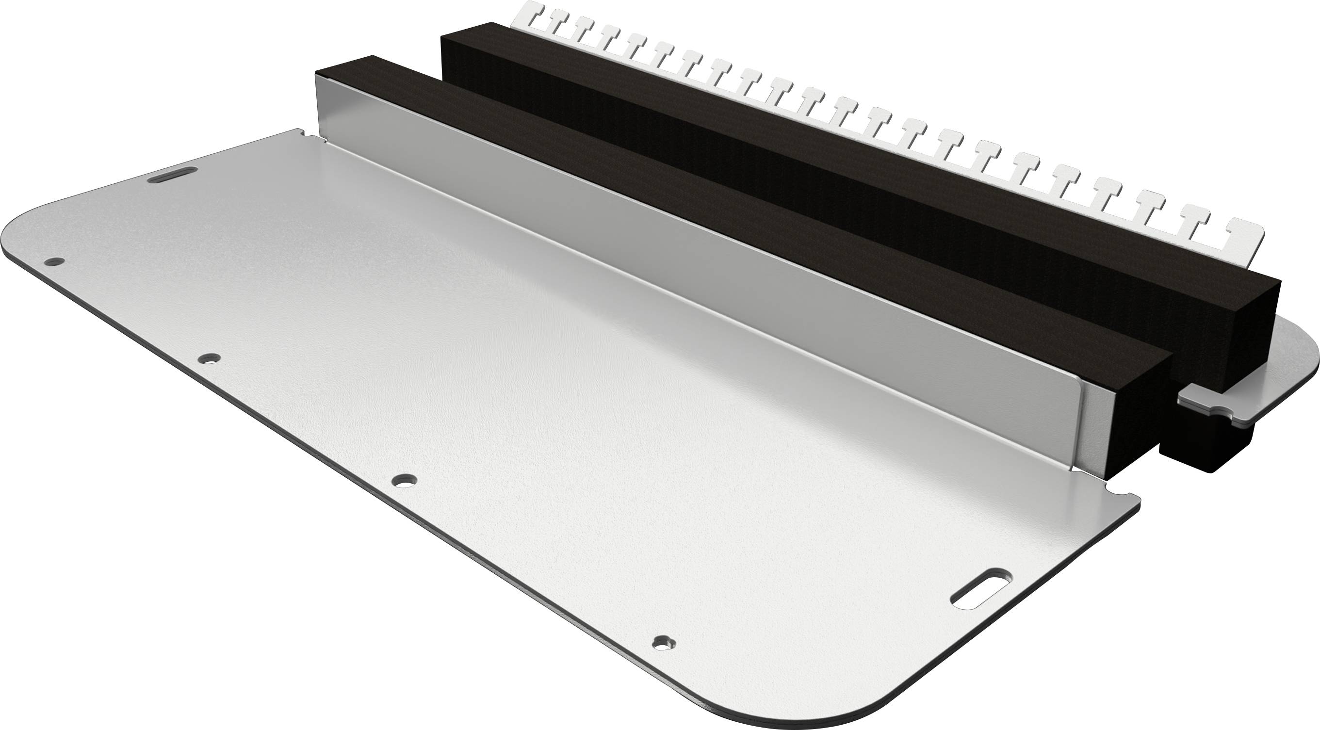 Rittal SZ 2566.450 2566450 Flanschplatte (L x B) 221 mm x 401 mm Stahlblech Grau (RAL 7035) 1 St.