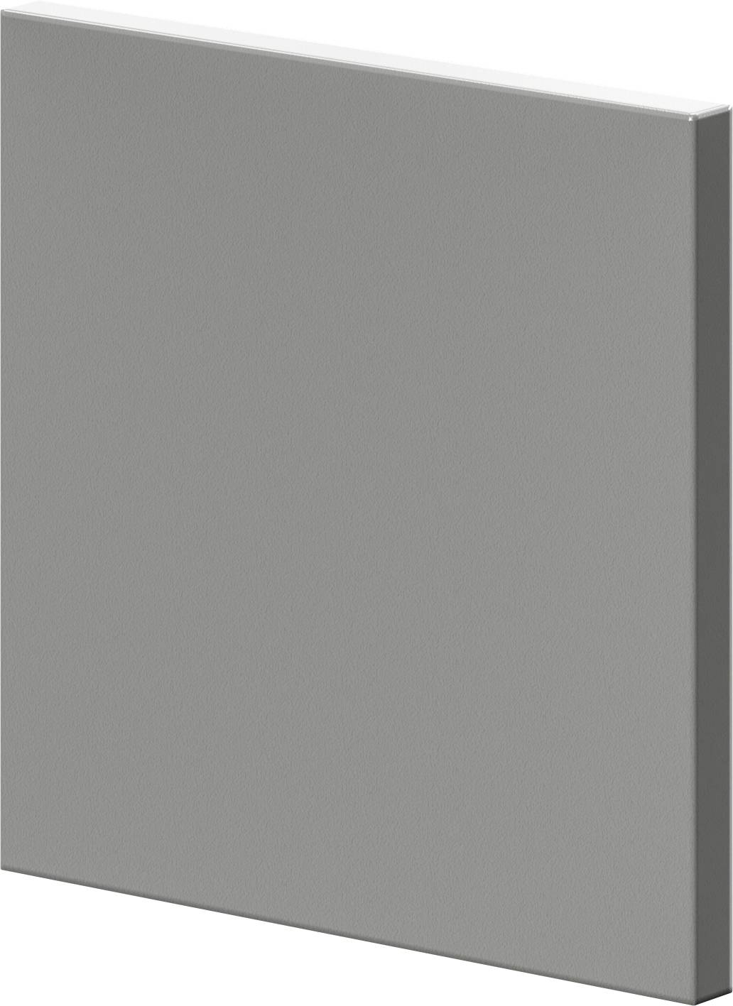 Das Bild zeigt eine graue, glatte quadratische Fläche, die einen minimalistischen, modernen Stil vermittelt.