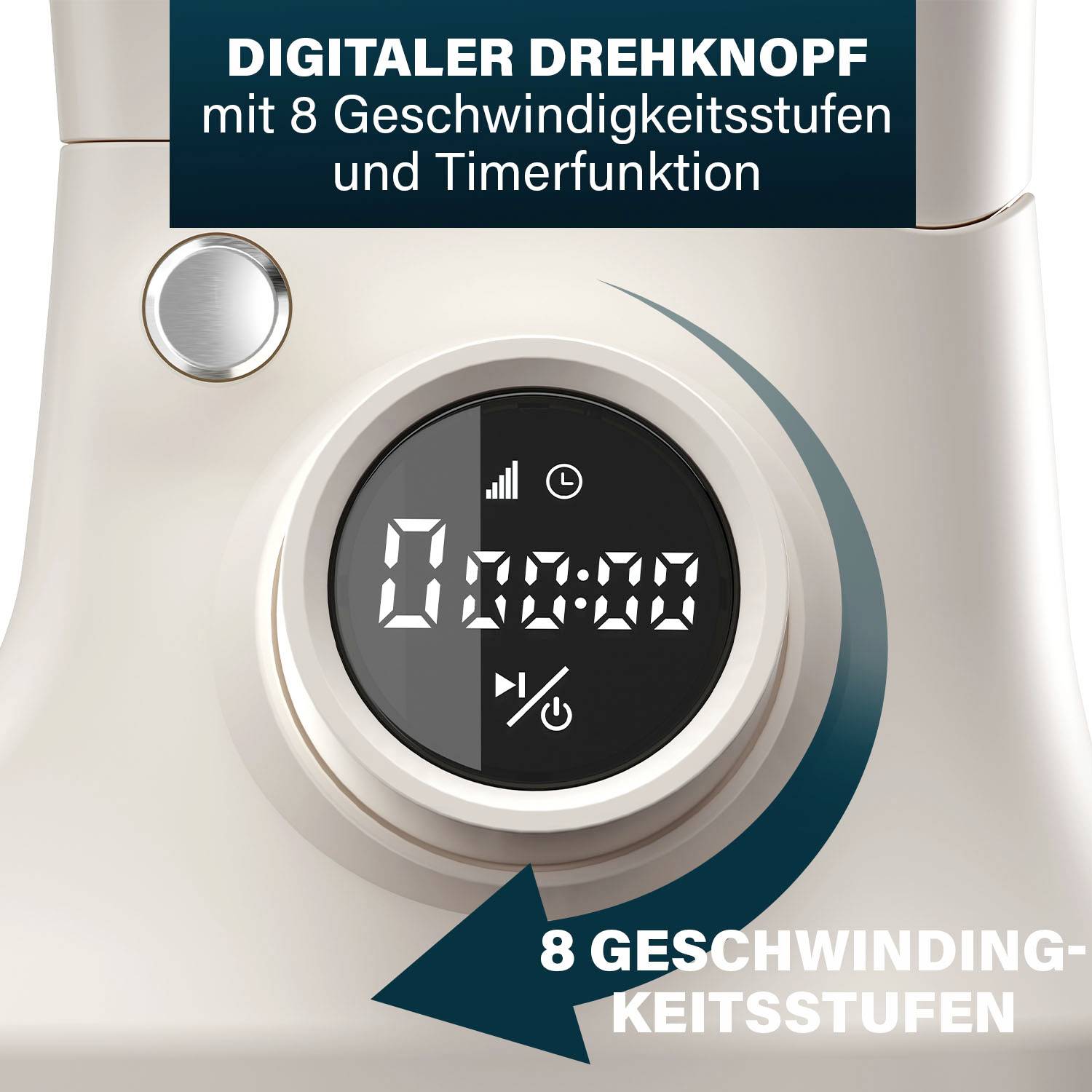 Princess Küchenmaschine 1200 W Creme-Weiß, Edelstahl