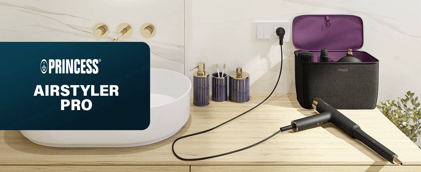 Princess Profi-Airstyler Haartrockner Schwarz