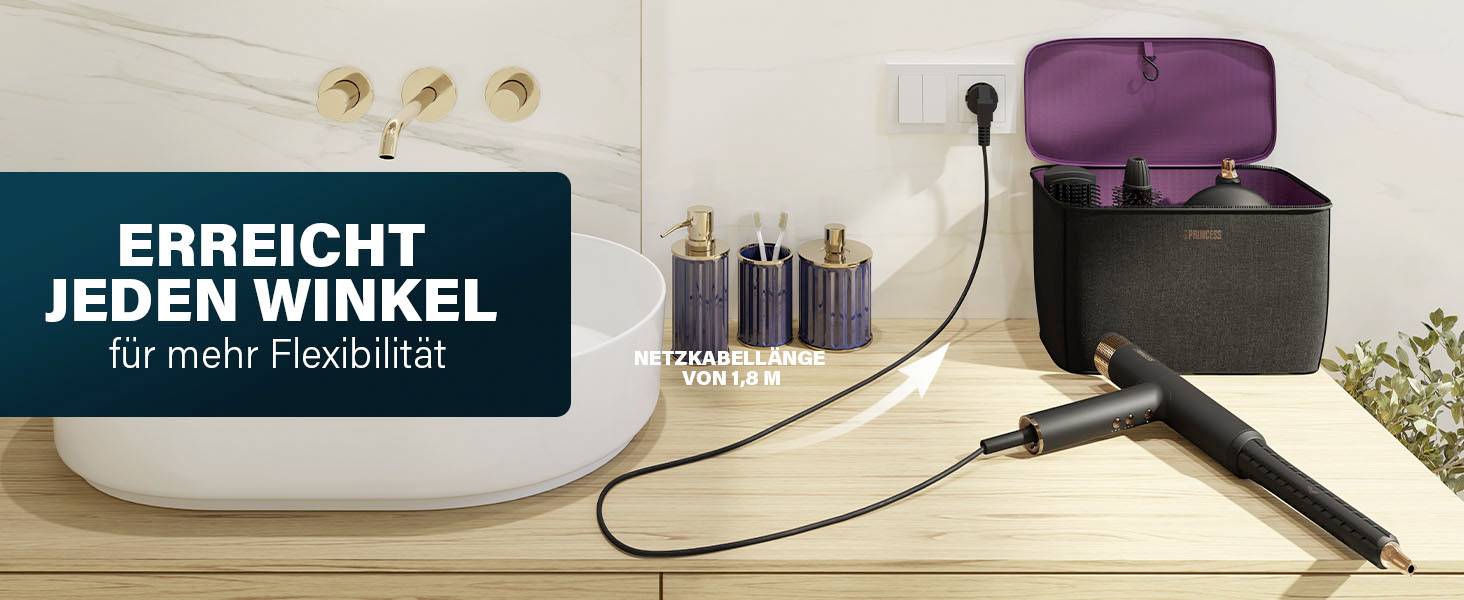 Princess Profi-Airstyler Haartrockner Schwarz