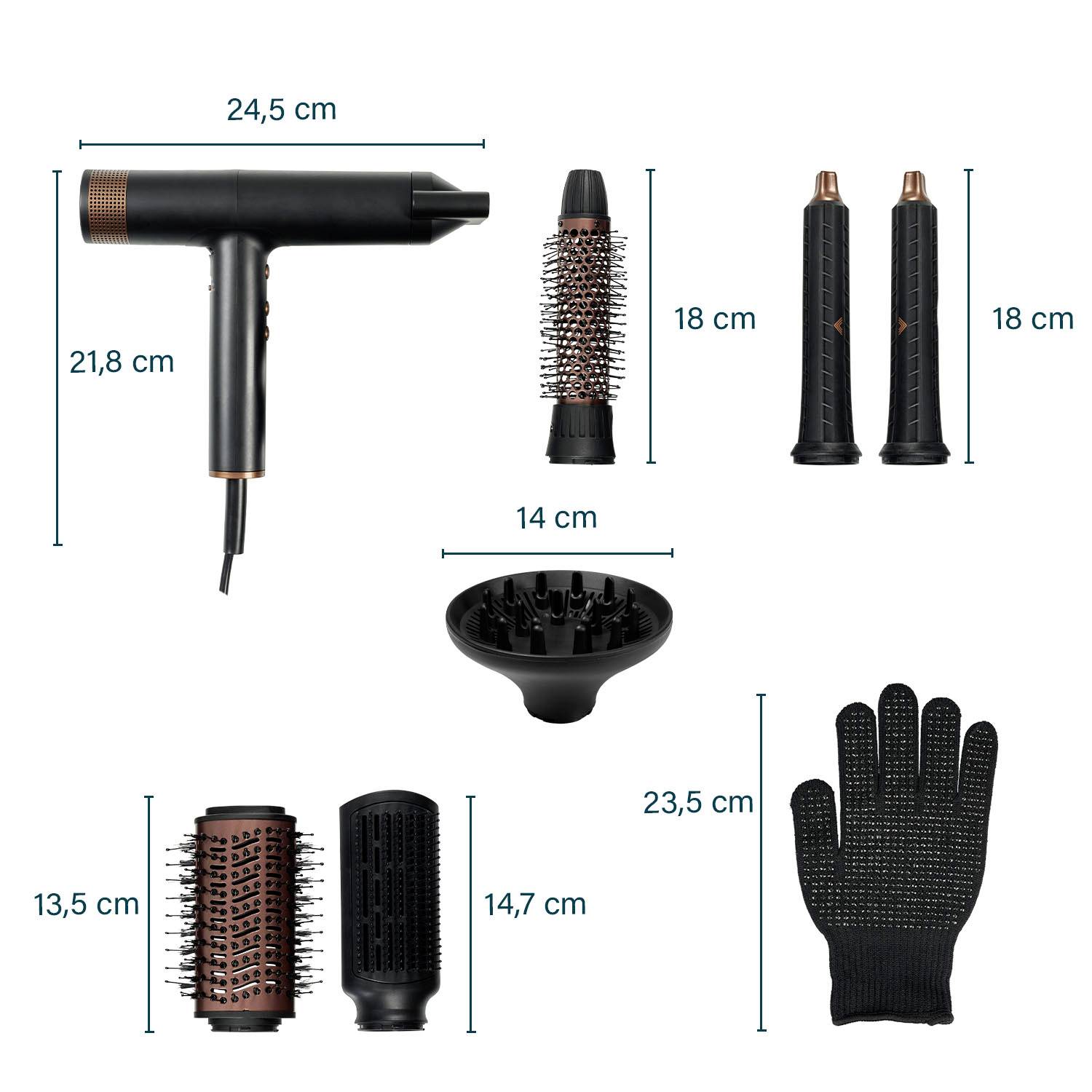 Princess Profi-Airstyler Haartrockner Schwarz