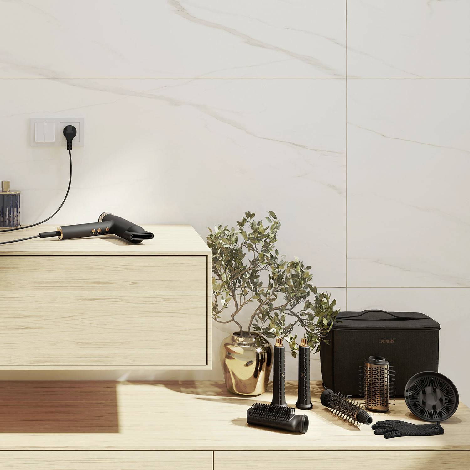 Princess Profi-Airstyler Haartrockner Schwarz