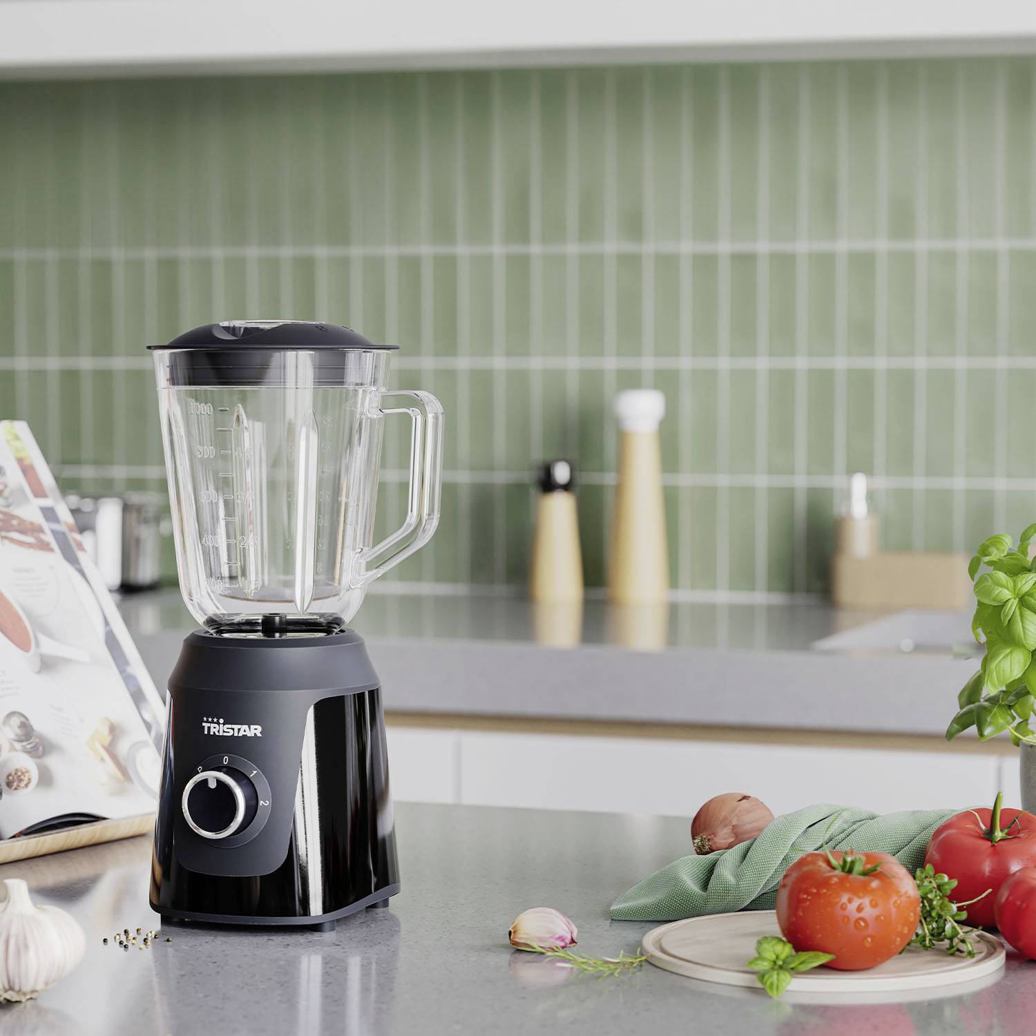 Tristar Standmixer 350 W Schwarz