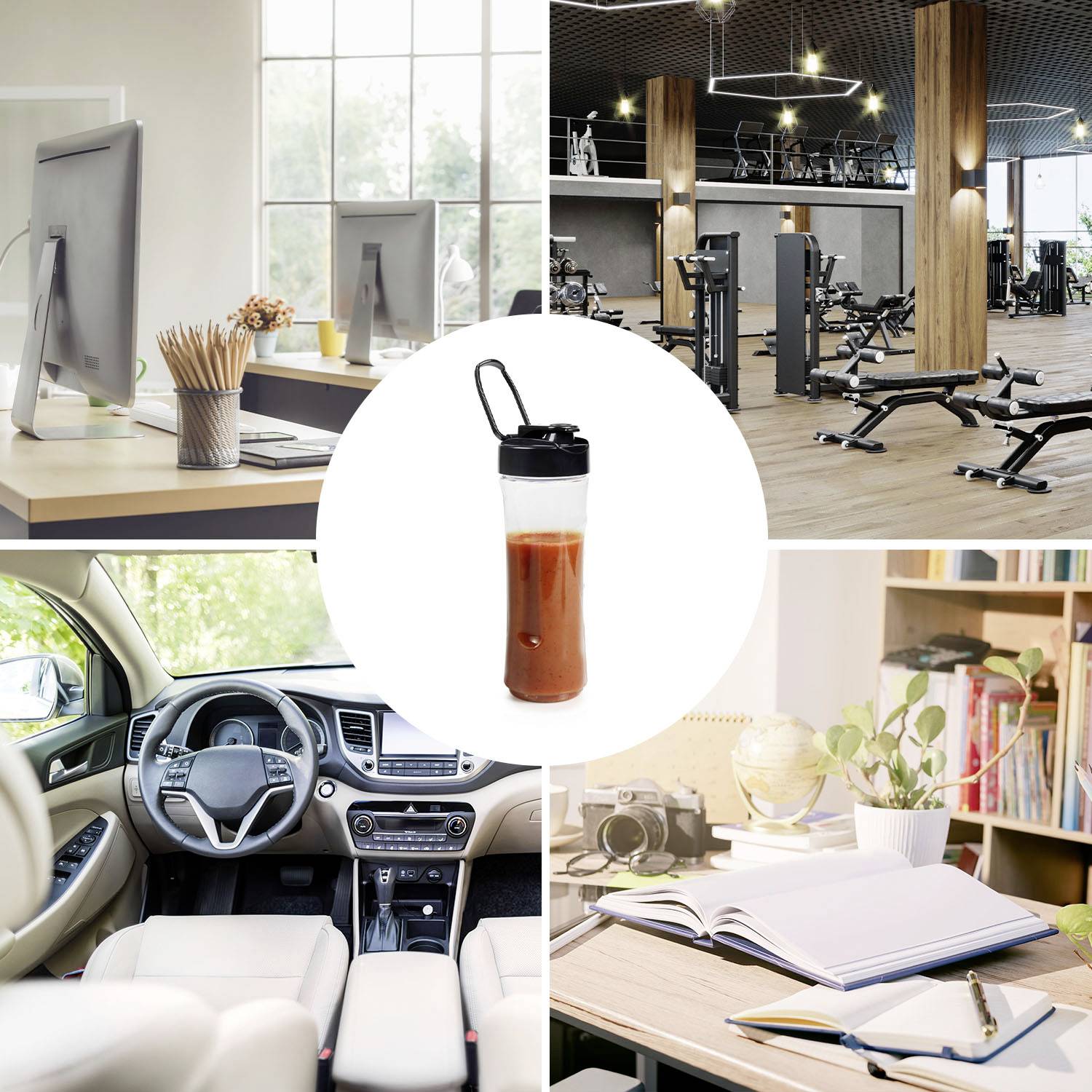 Tristar Smoothie-Maker 250W Schwarz, Grau