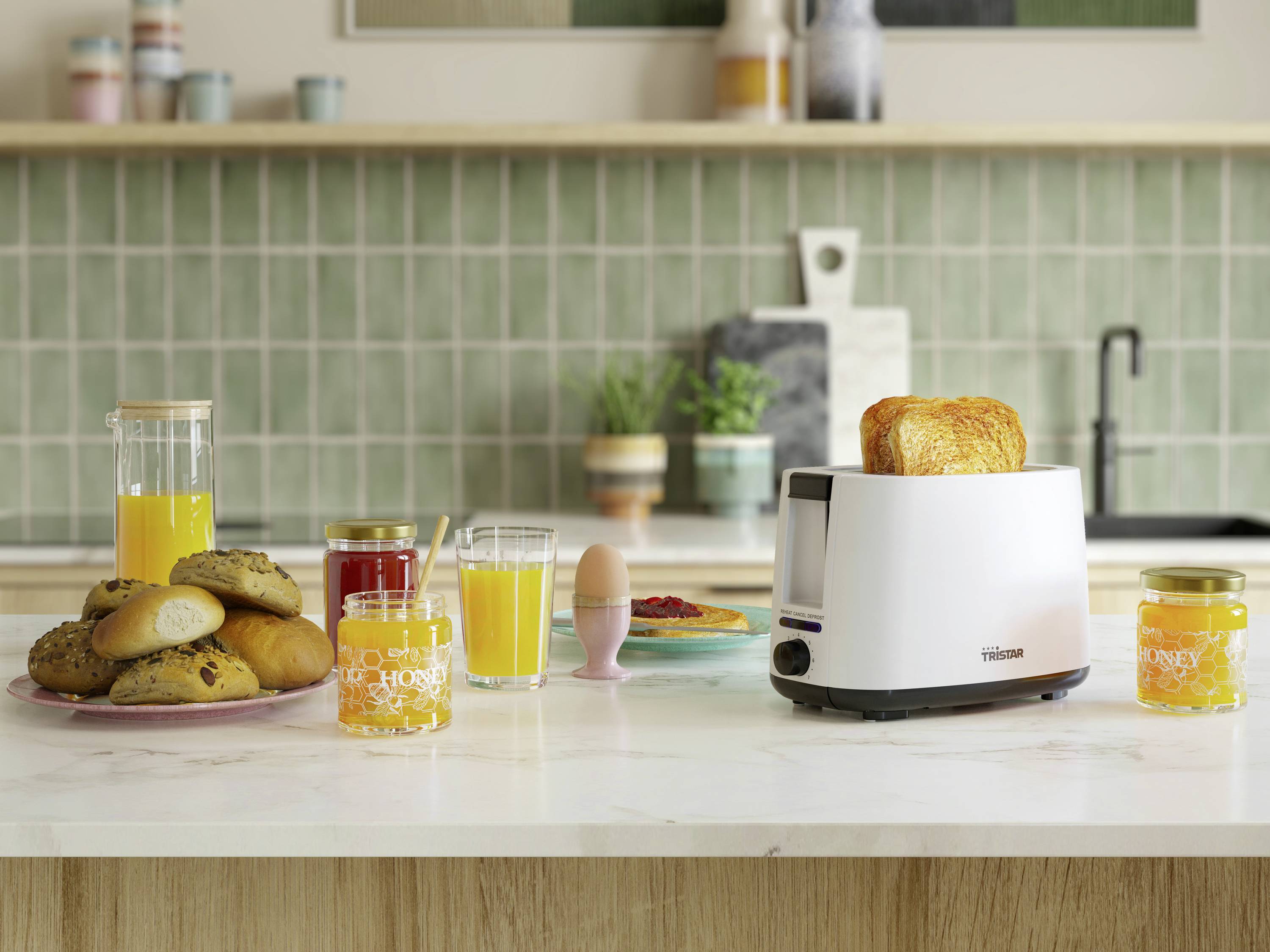 Tristar BR-1055 Toaster Weiß