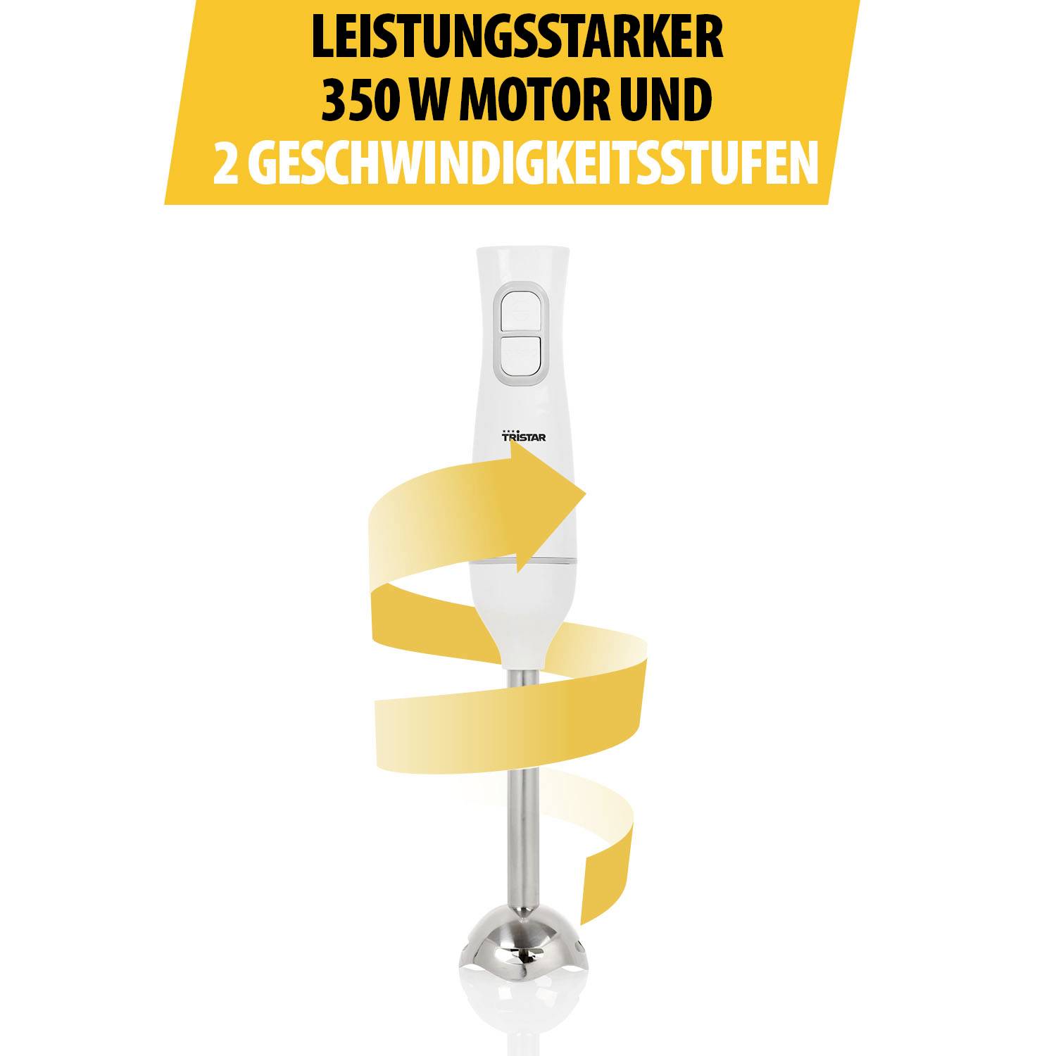 Tristar Stabmixer 350 W Weiß