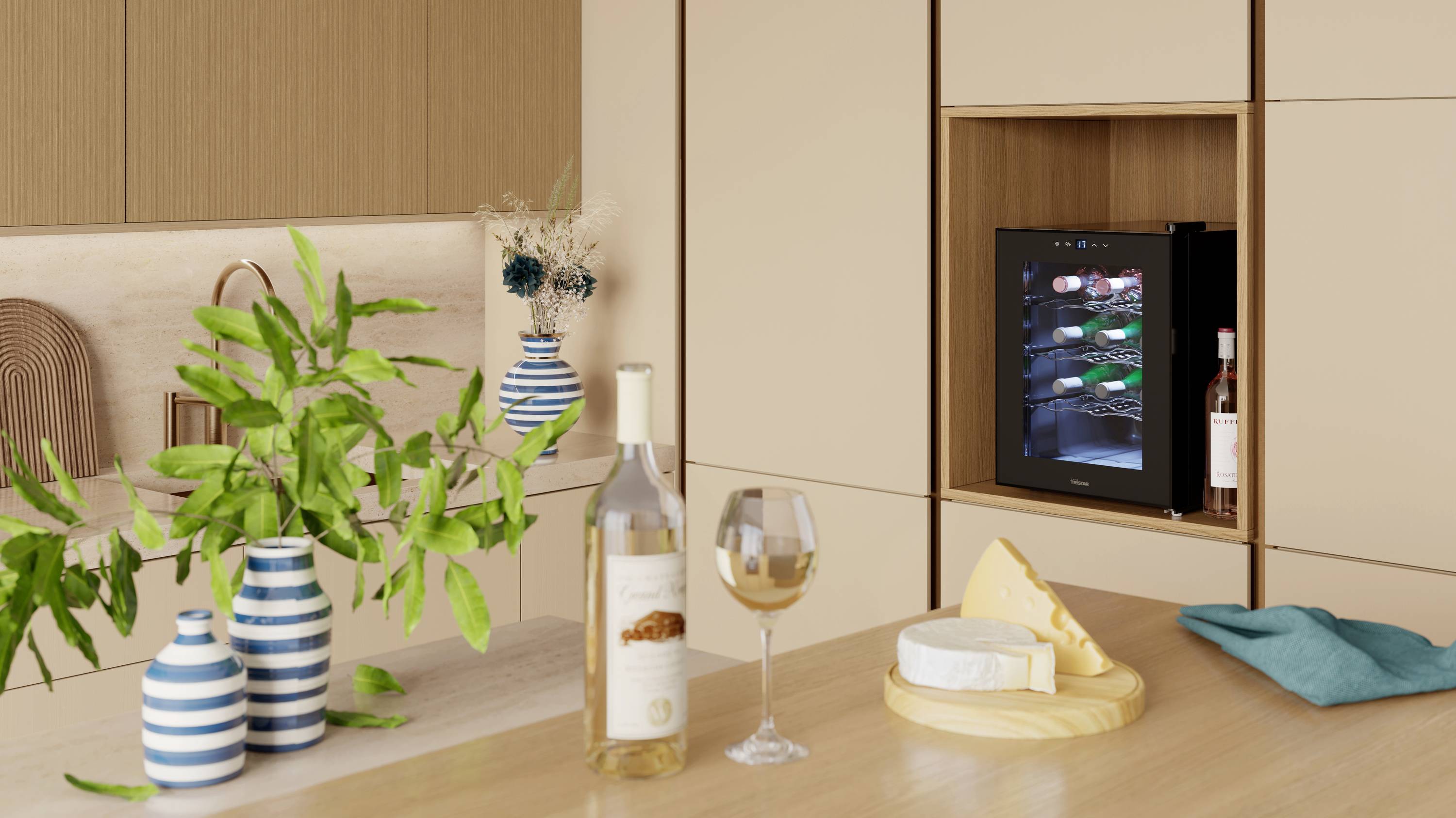 Tristar Flaschenkühler EEK: F (A - G) 58 l Standgerät Schwarz