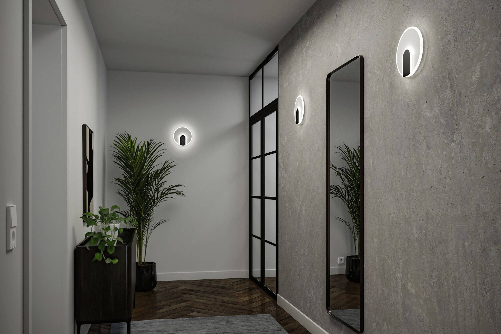 Paulmann 71169 LED-Wandleuchte 9W LED Weiß, Schwarz