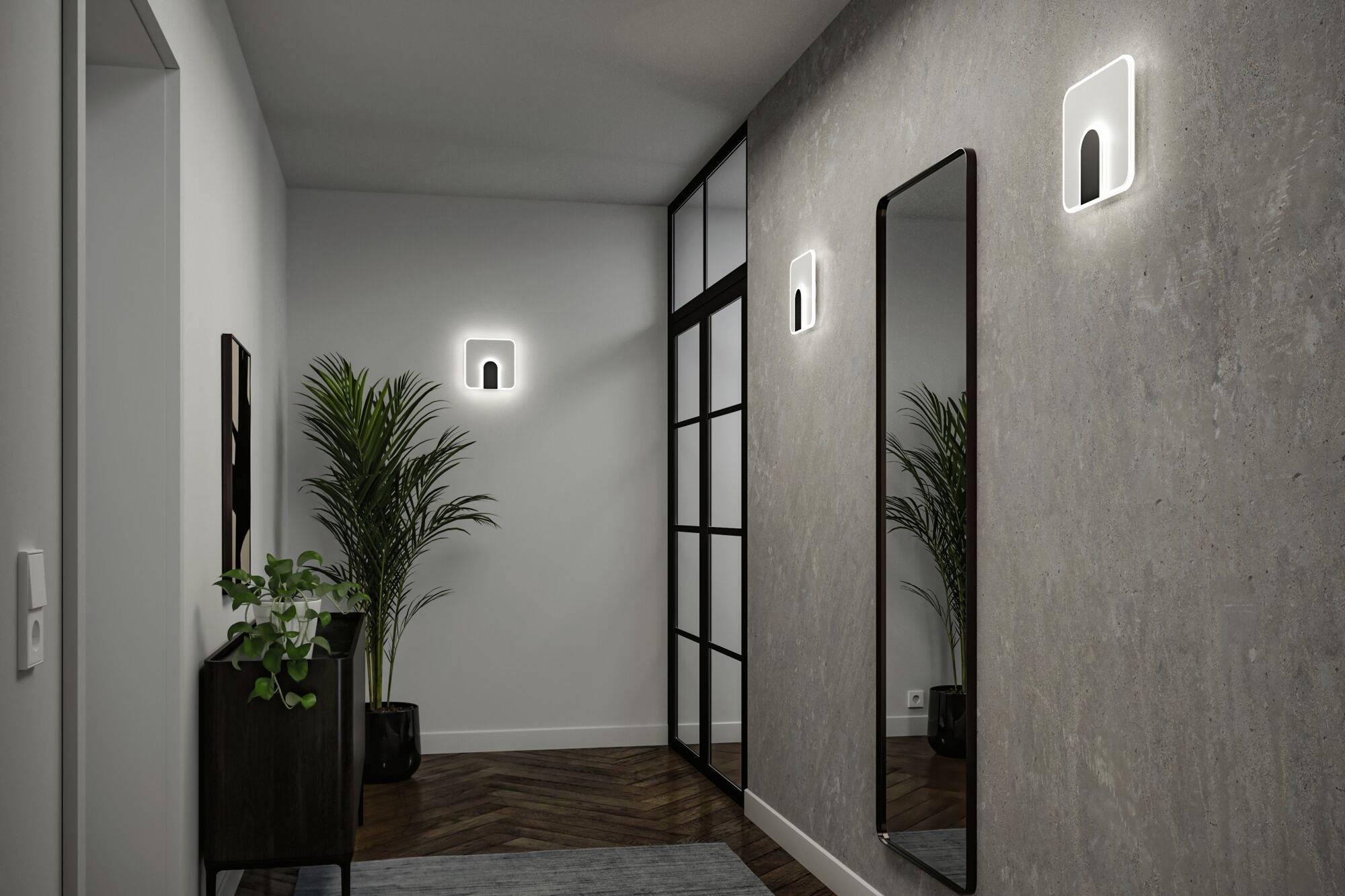 Paulmann 71168 LED-Wandleuchte 12.5W LED Weiß, Schwarz