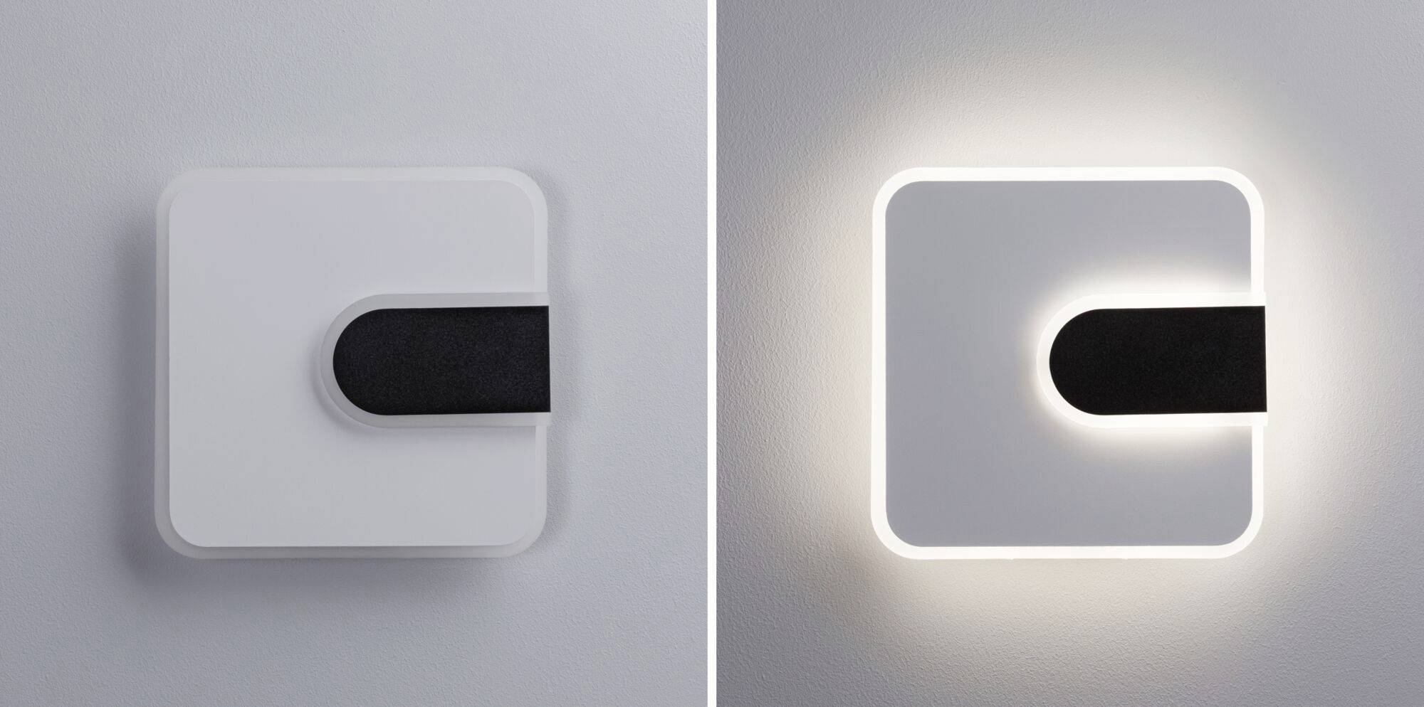 Paulmann 71168 LED-Wandleuchte 12.5W LED Weiß, Schwarz