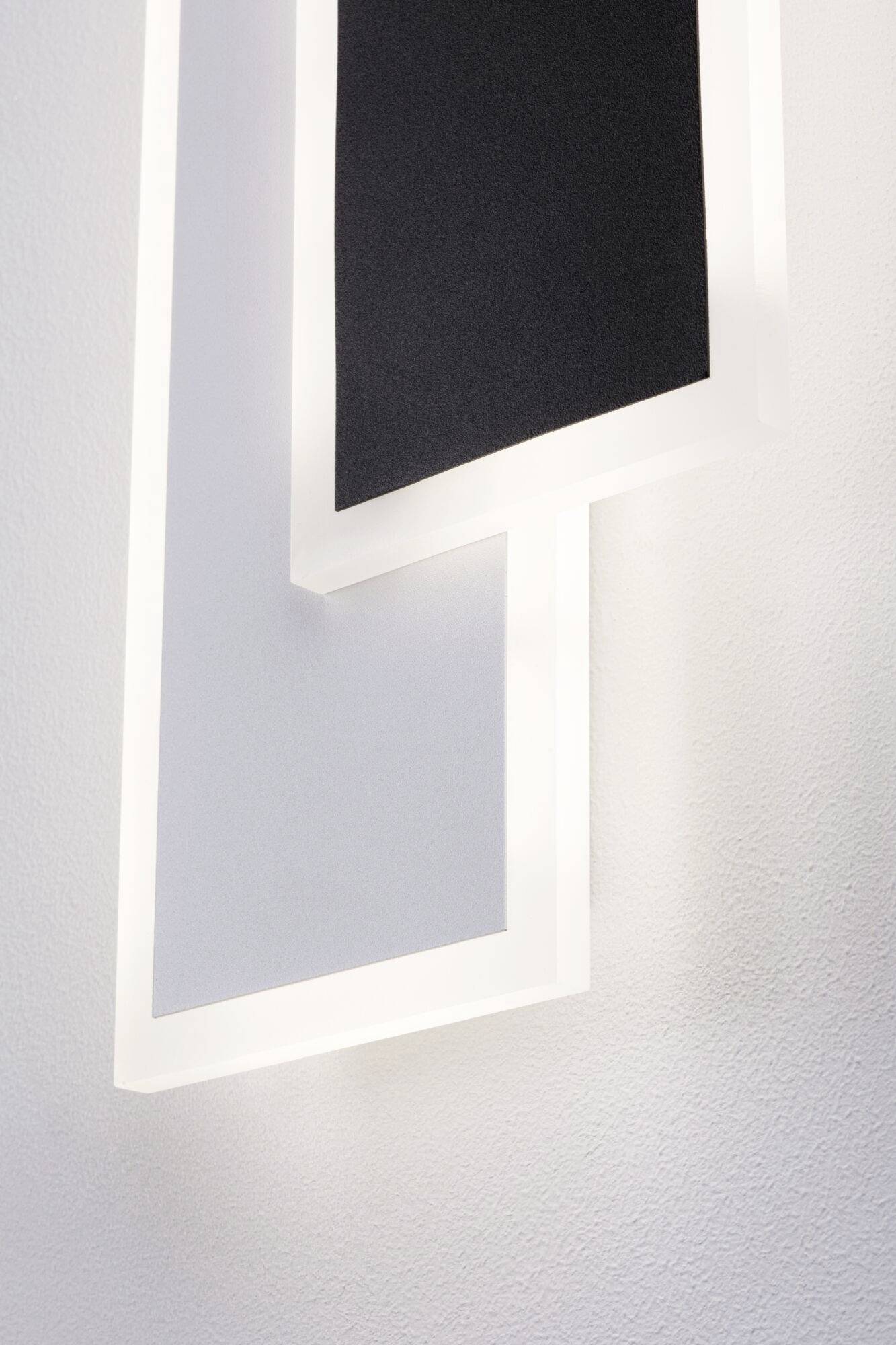 Paulmann 71167 LED-Wandleuchte 8W LED Weiß, Schwarz