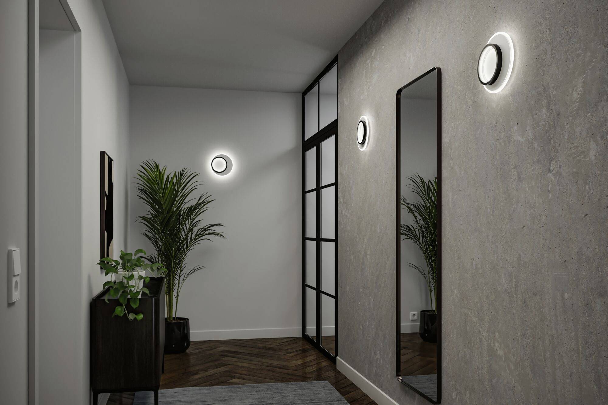 Paulmann 71165 LED-Wandleuchte 9.5W LED Weiß, Schwarz