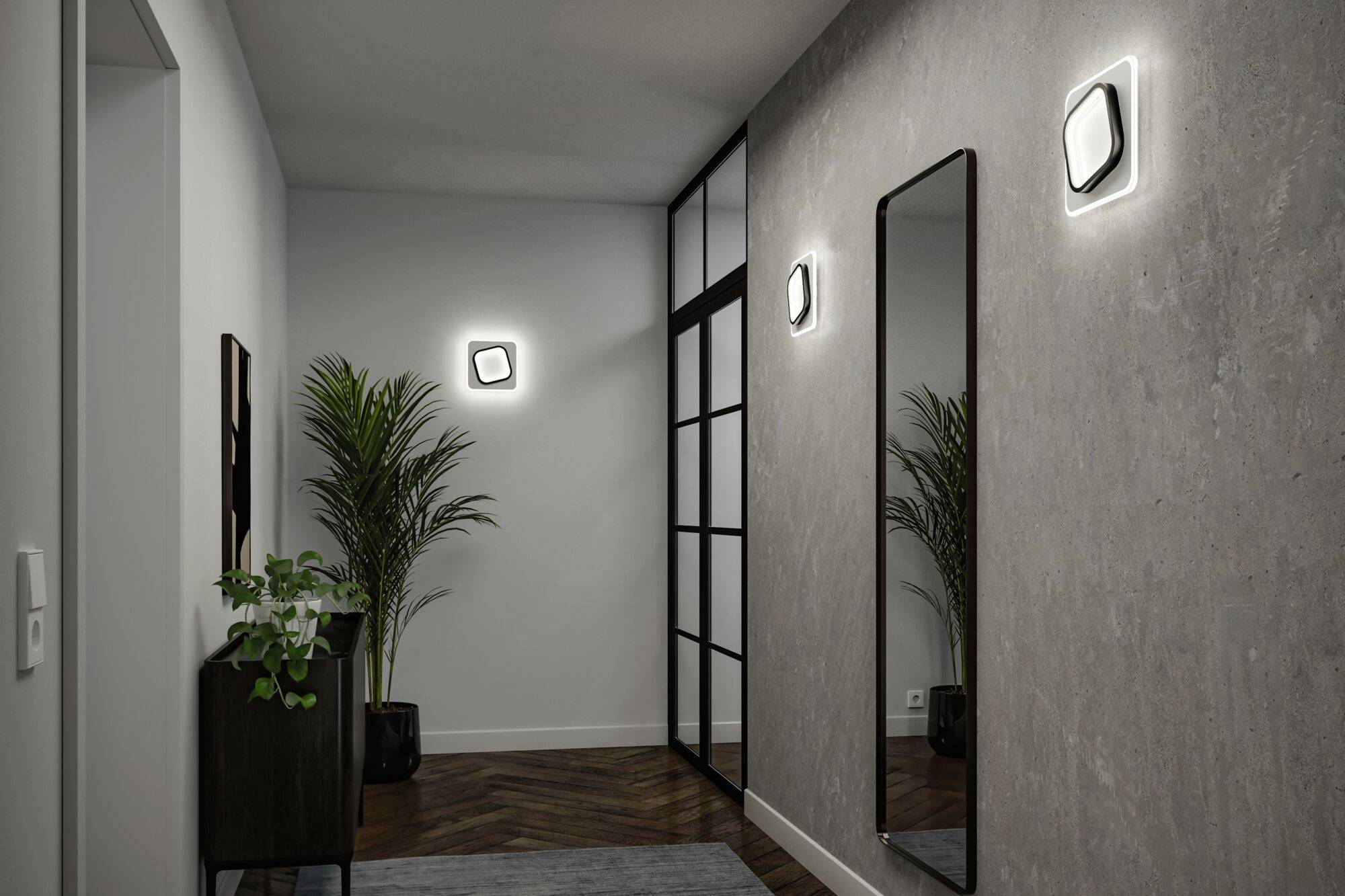 Paulmann 71164 LED-Wandleuchte 13W LED Weiß, Schwarz