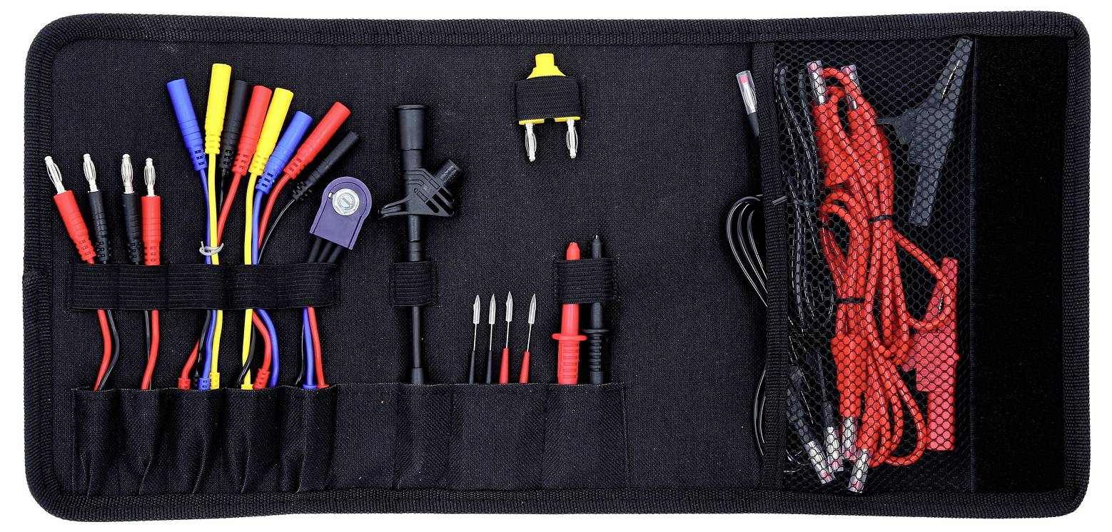 KS Tools 150.0895 12/24V Diagnose Prüf- und Mess-Kabel-Satz, 25-tlg