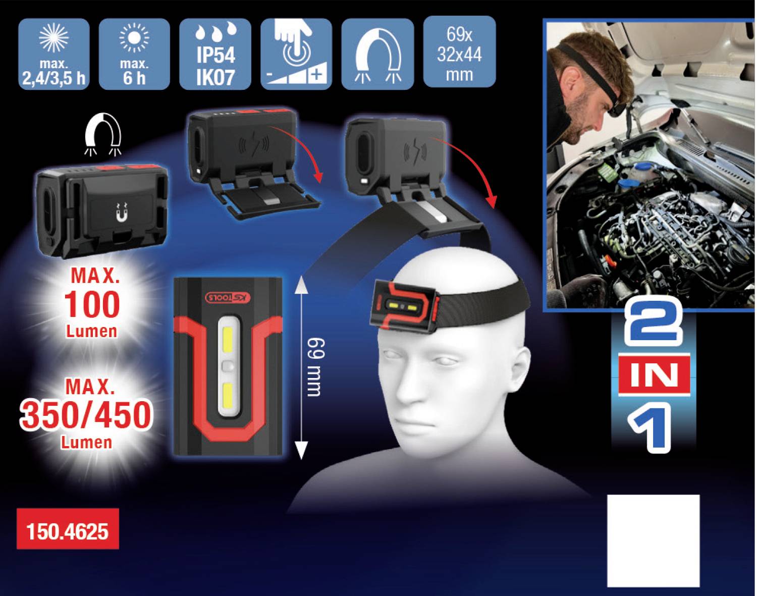 KS Tools 150.4625 Arbeitsleuchte